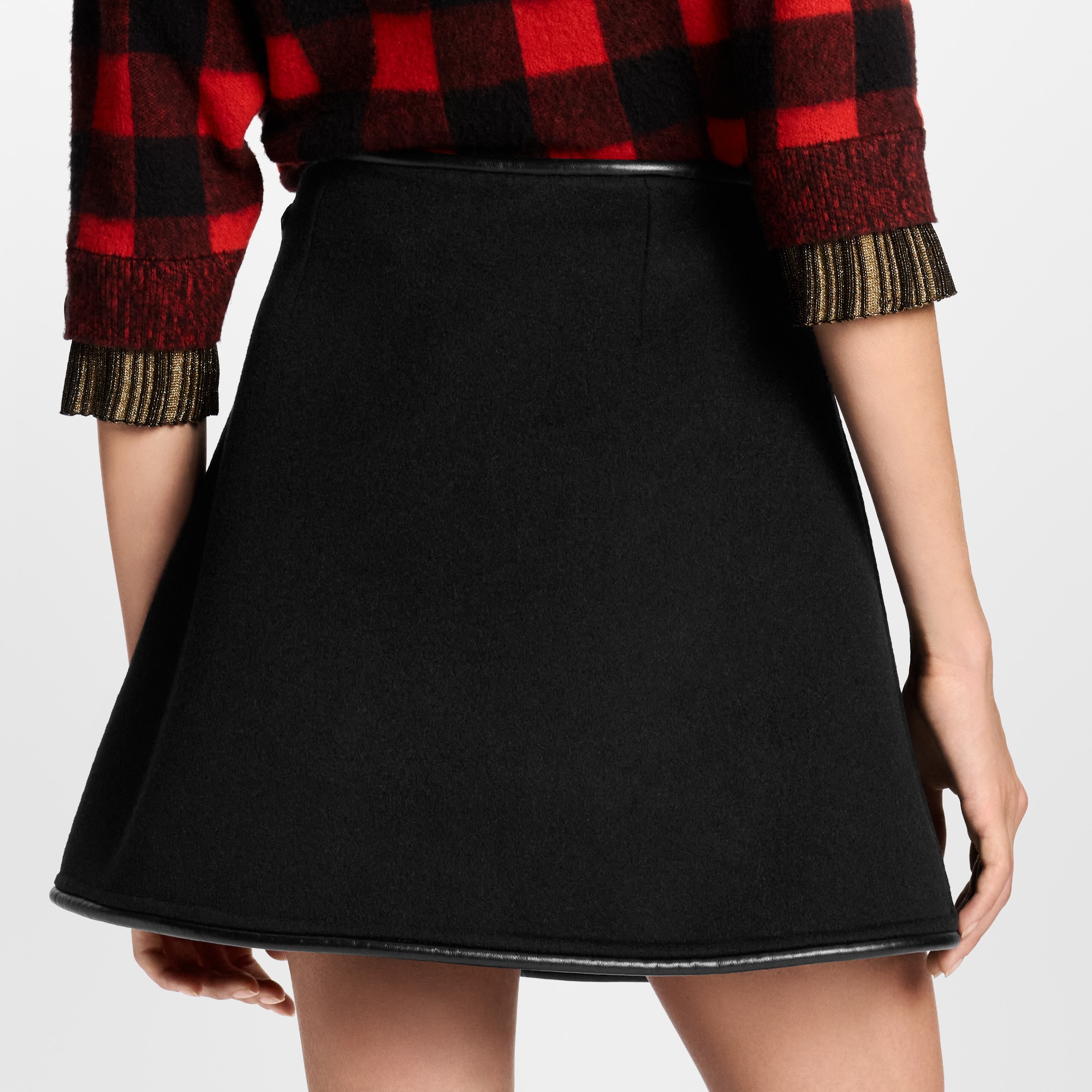 Women - Double-Face Mini Wrap Skirt  Women Ready-to-Wear Skirts and Shorts | LOUIS VUITTON (Product zoom)