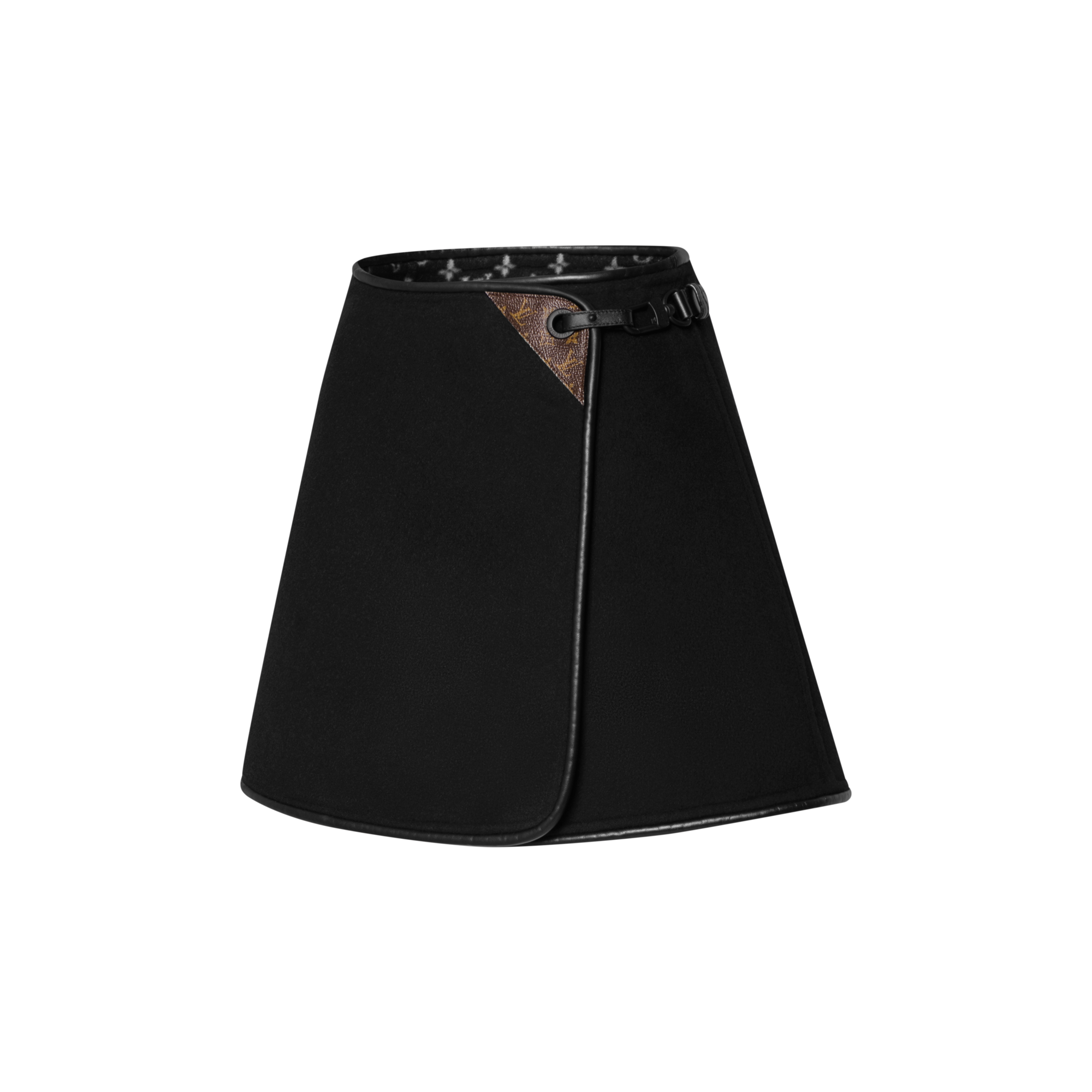 Women - Double-Face Mini Wrap Skirt  Women Ready-to-Wear Skirts and Shorts | LOUIS VUITTON (Product zoom)