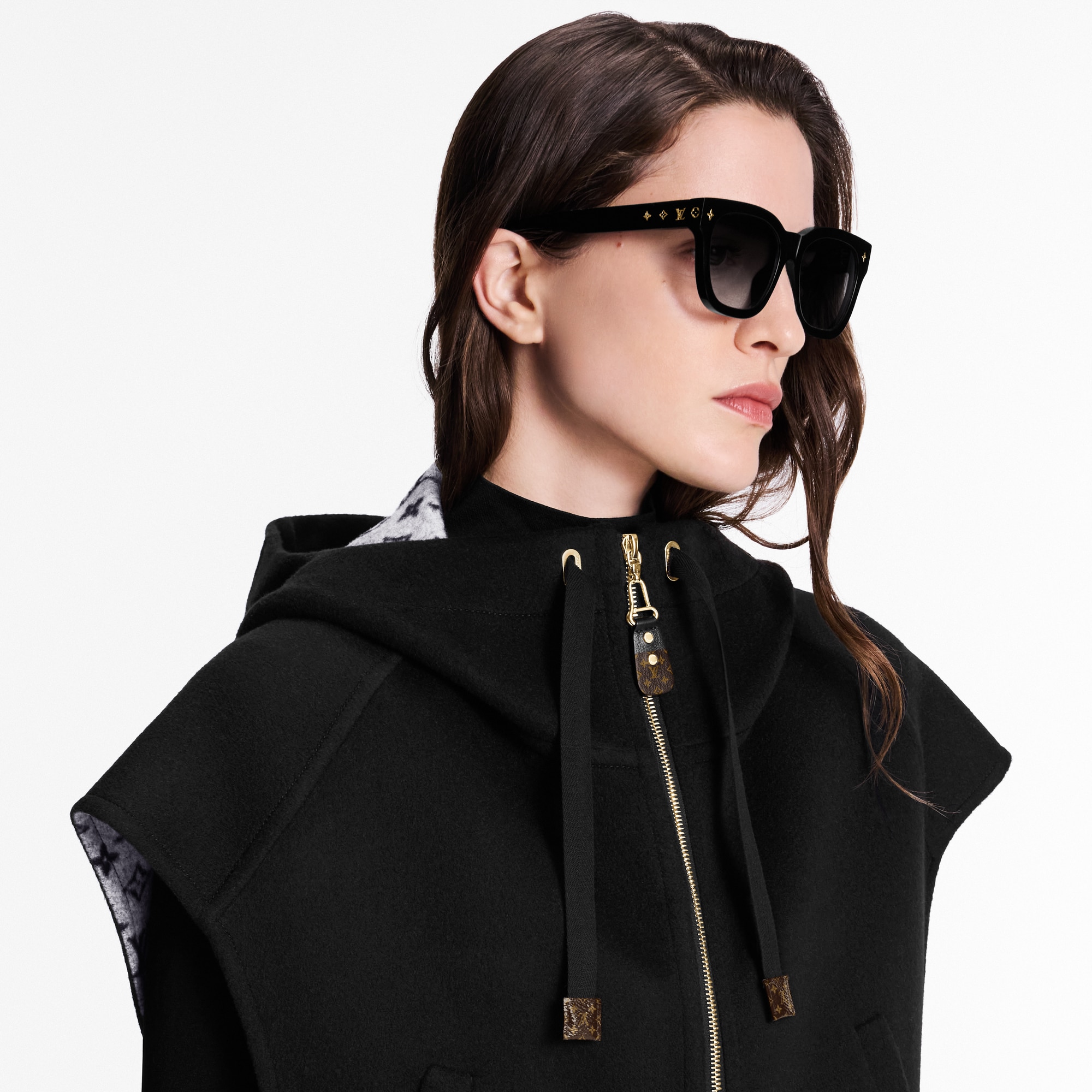 Women - Double Face Open Arm Jacket  Women Ready-to-Wear Coats and Jackets | LOUIS VUITTON (Product zoom)