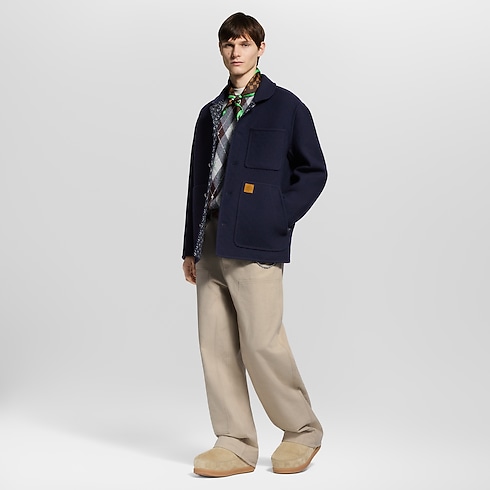 Men - Double Face Workwear Blouson Men Ready-to-Wear Outerwear and Coats | LOUIS VUITTON (Product zoom)