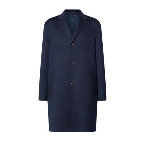 Men - Double-Faced Cashmere Coat Men Ready-to-Wear All Ready-to-Wear | LOUIS VUITTON (Product zoom)