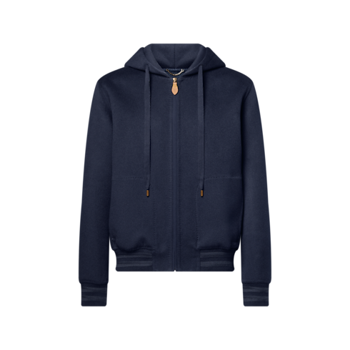 Men - Double-Faced Cashmere Hooded Blouson Men Ready-to-Wear All Ready-to-Wear | LOUIS VUITTON (Product zoom)