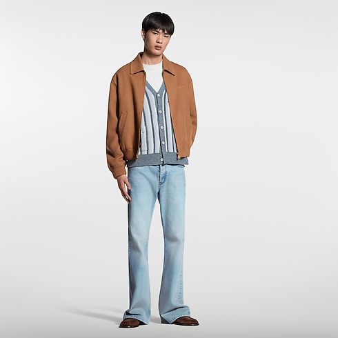 Men - Double-Faced Wool Blouson Men Ready-to-Wear Outerwear and Coats | LOUIS VUITTON (Product zoom)