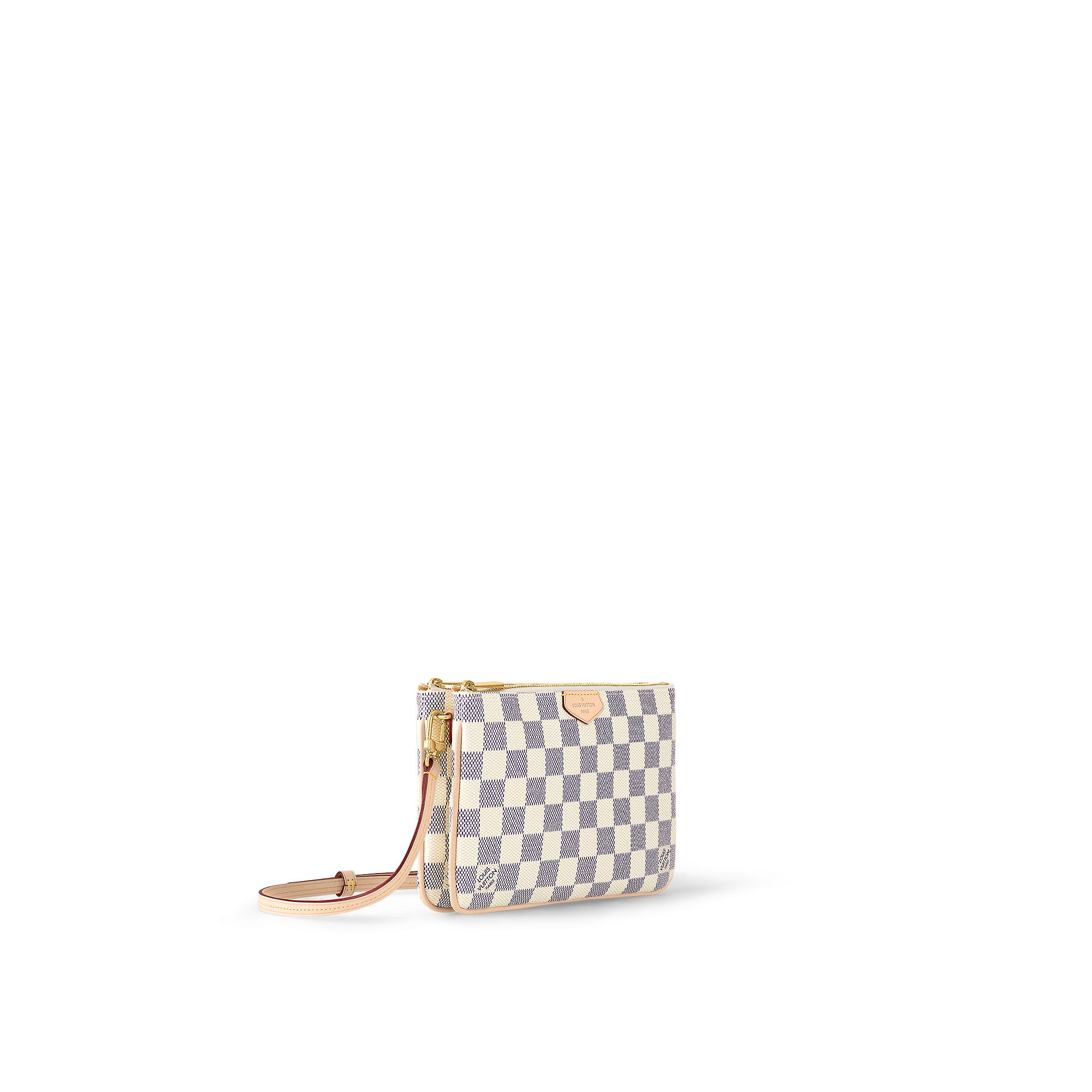 louis vuitton double zip pochette damier ebene