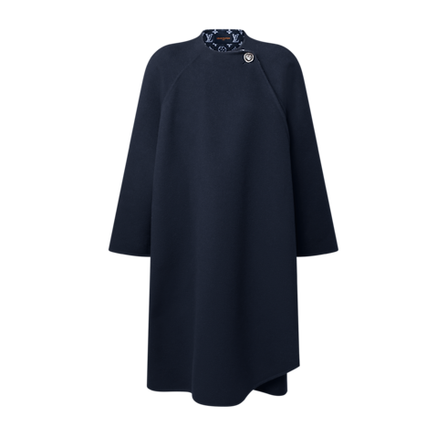 Women - Drape Front Long Coat Women Ready-to-Wear Coats and Jackets | LOUIS VUITTON (Product zoom)