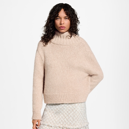 Women - Draped Collar Jumper Women Ready-to-Wear Knitwear | LOUIS VUITTON (Product zoom)