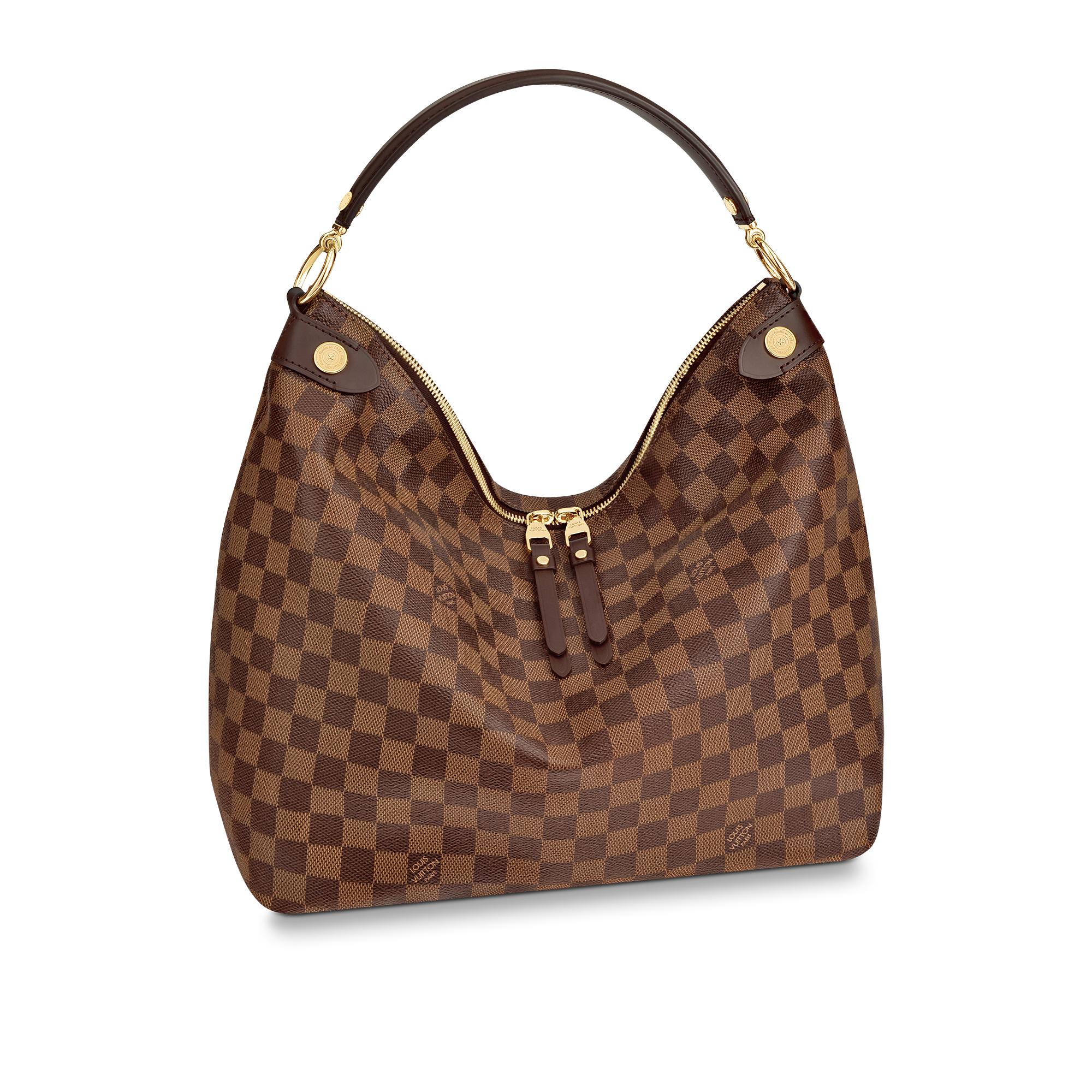 louis vuitton duomo hobo damier ebene canvas handbags  N41861_PM2_Front%20view