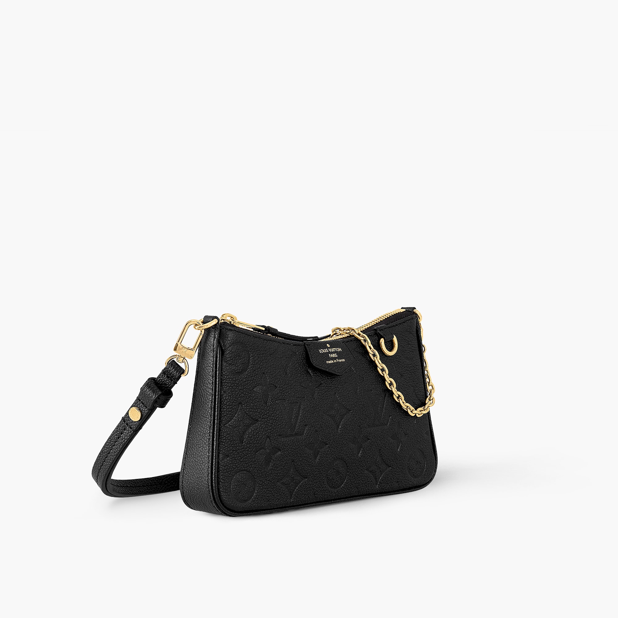 Easy Pouch On Strap Luxury Monogram Empreinte Leather Black
