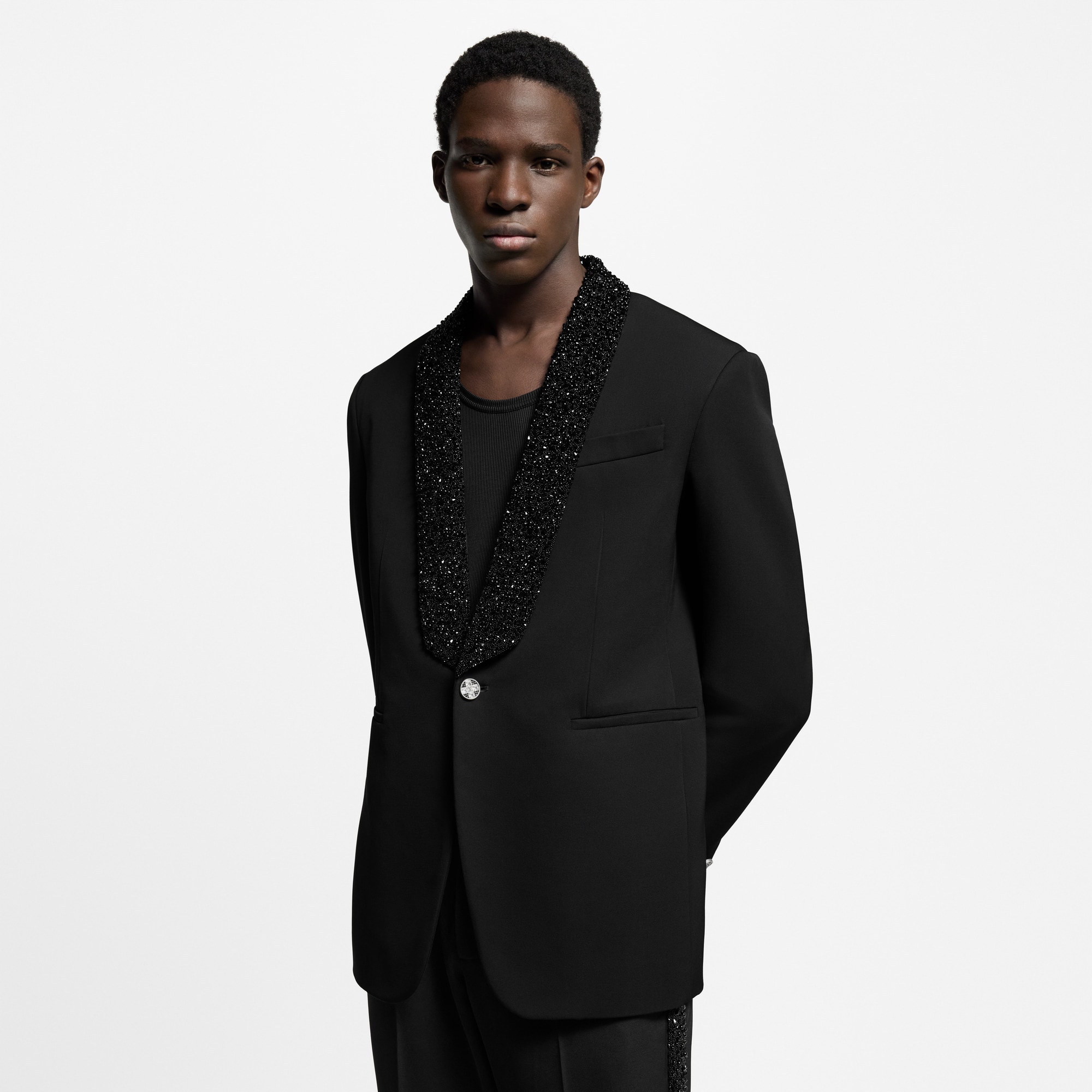 Men - Embellished Evening Tuxedo  Men Ready-to-Wear Blazers and Jackets | LOUIS VUITTON (Product zoom)