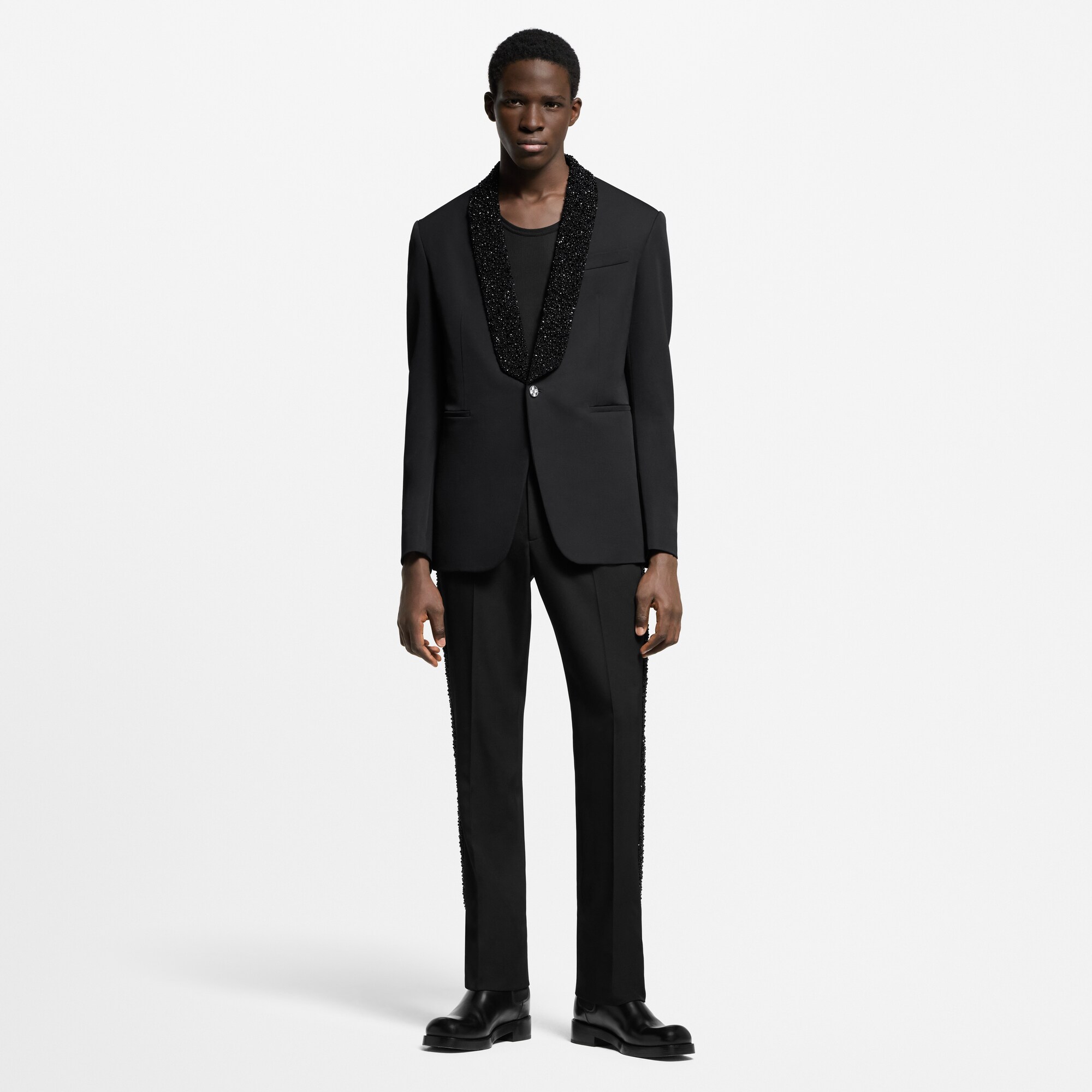Men - Embellished Evening Tuxedo  Men Ready-to-Wear Blazers and Jackets | LOUIS VUITTON (Product zoom)