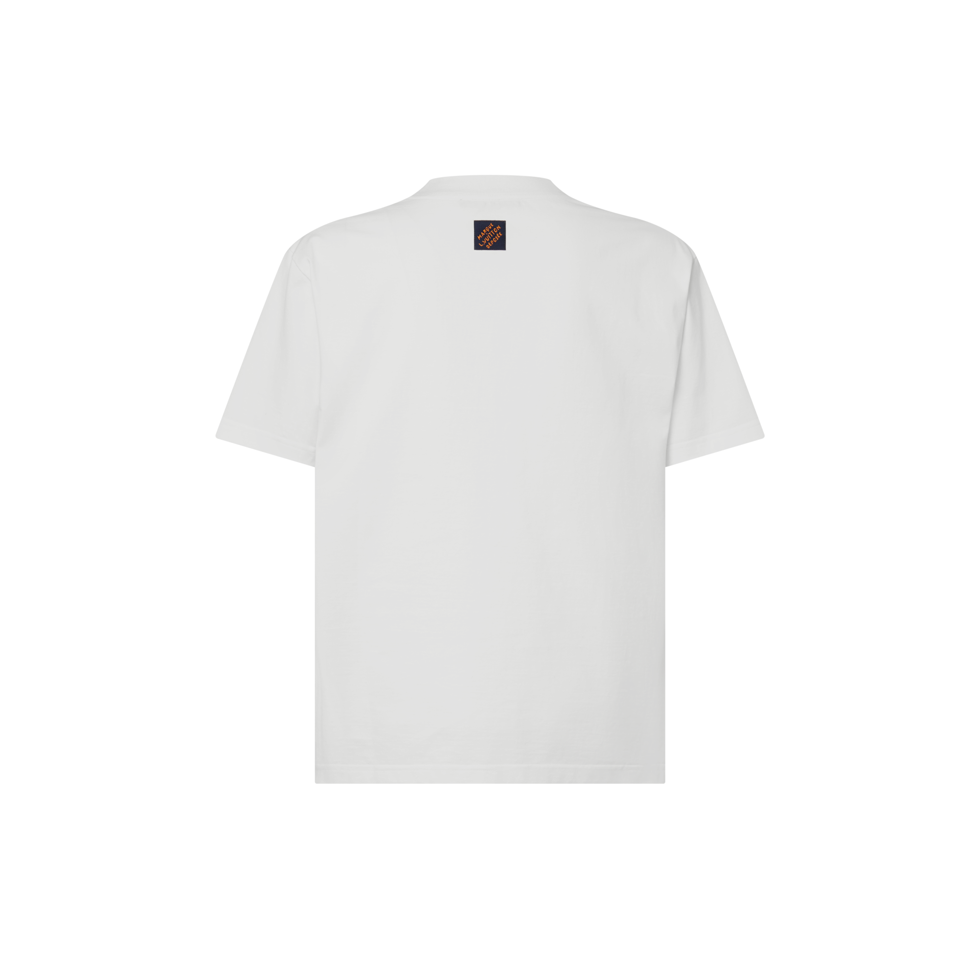 Men - Embellished Signature Short-Sleeved T-shirt  Men Ready-to-Wear T-Shirts and Polos | LOUIS VUITTON (Product zoom)