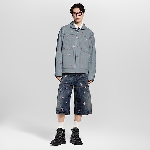 Men - Embellished Workwear Jacket Men Ready-to-Wear Outerwear and Coats | LOUIS VUITTON (Product zoom)
