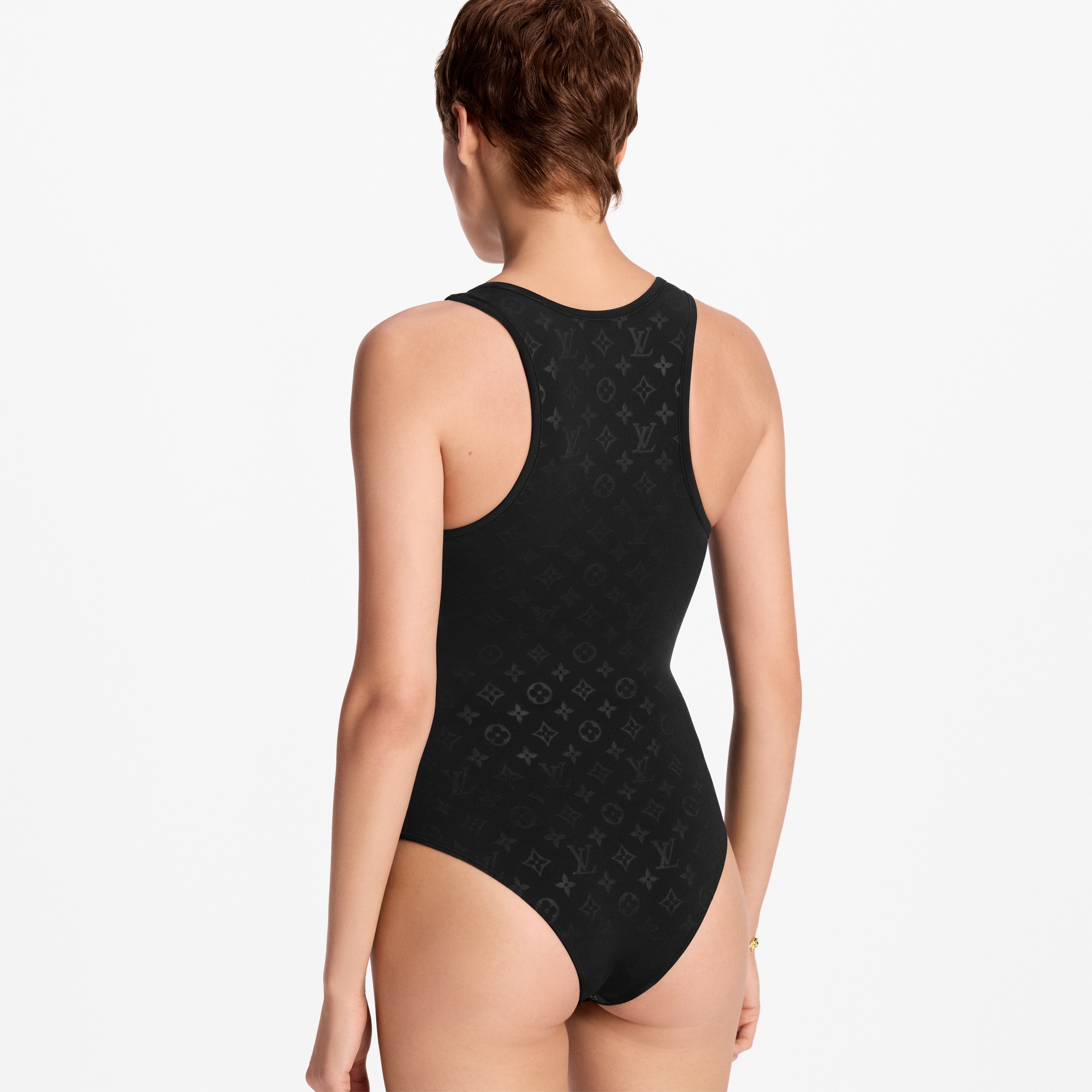 Women - Embossed Monogram Bodysuit  Women Ready-to-Wear Tops | LOUIS VUITTON (Product zoom)
