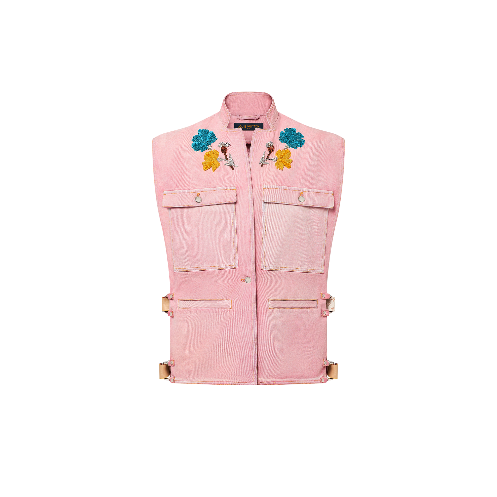  - Embroidered Accent Utility Jacket    } | LOUIS VUITTON (Product zoom)