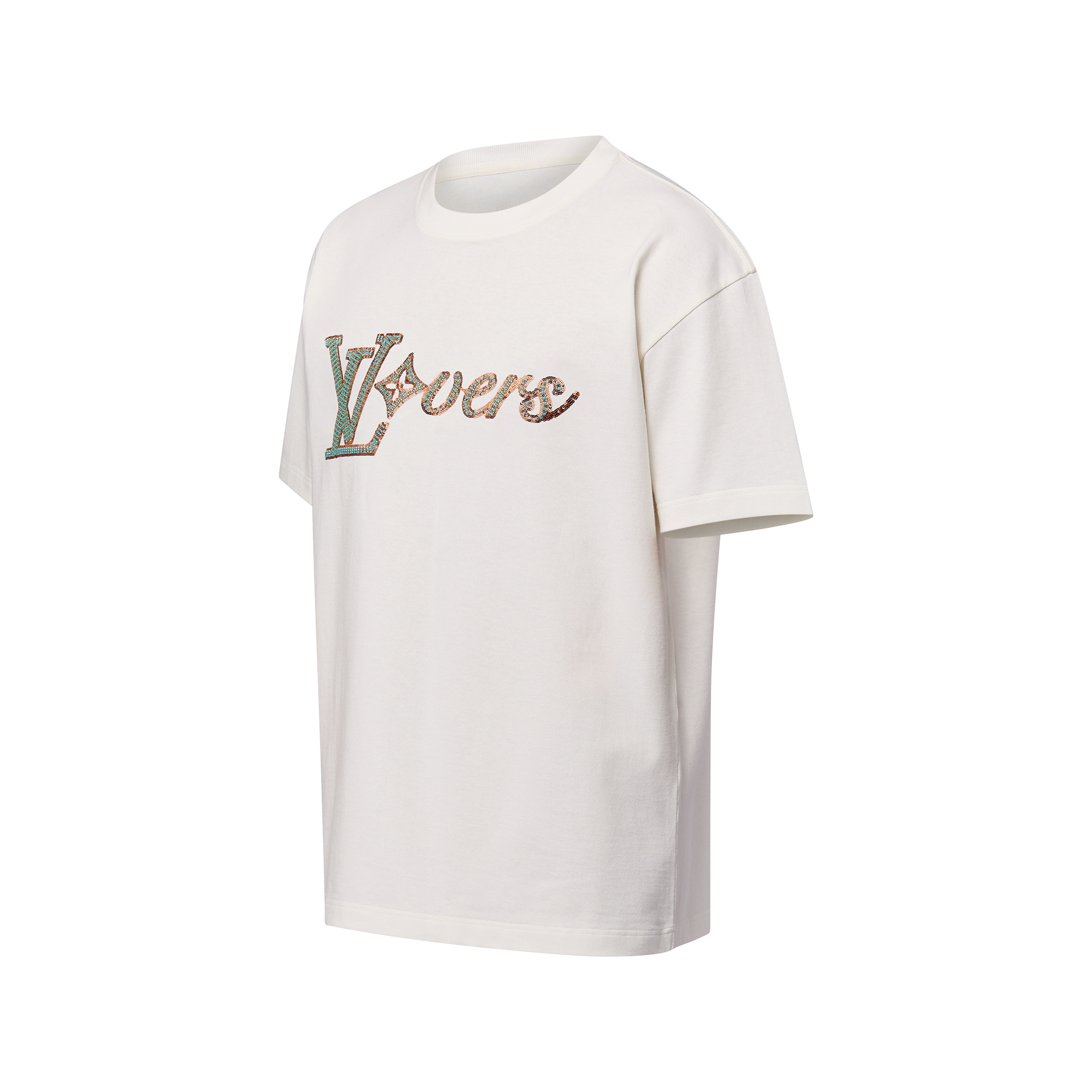 Embroidered Short-Sleeved T-Shirt - Luxury White | LOUIS VUITTON