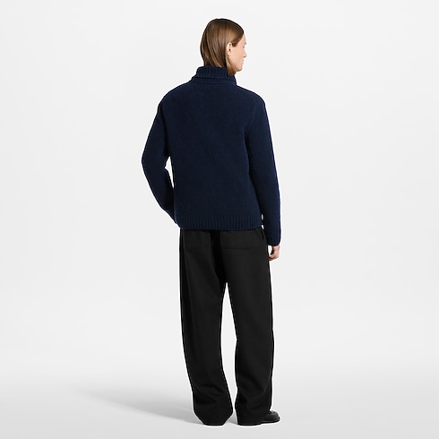 Men - Embroidered Signature Zipped Blouson Men Ready-to-Wear Outerwear and Coats | LOUIS VUITTON (Product zoom)