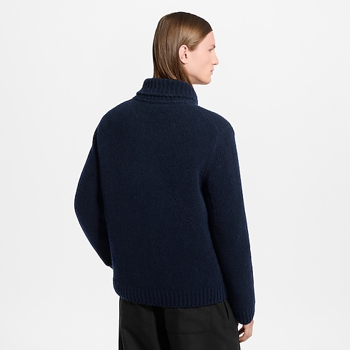 Men - Embroidered Signature Zipped Blouson Men Ready-to-Wear Outerwear and Coats | LOUIS VUITTON (Product zoom)