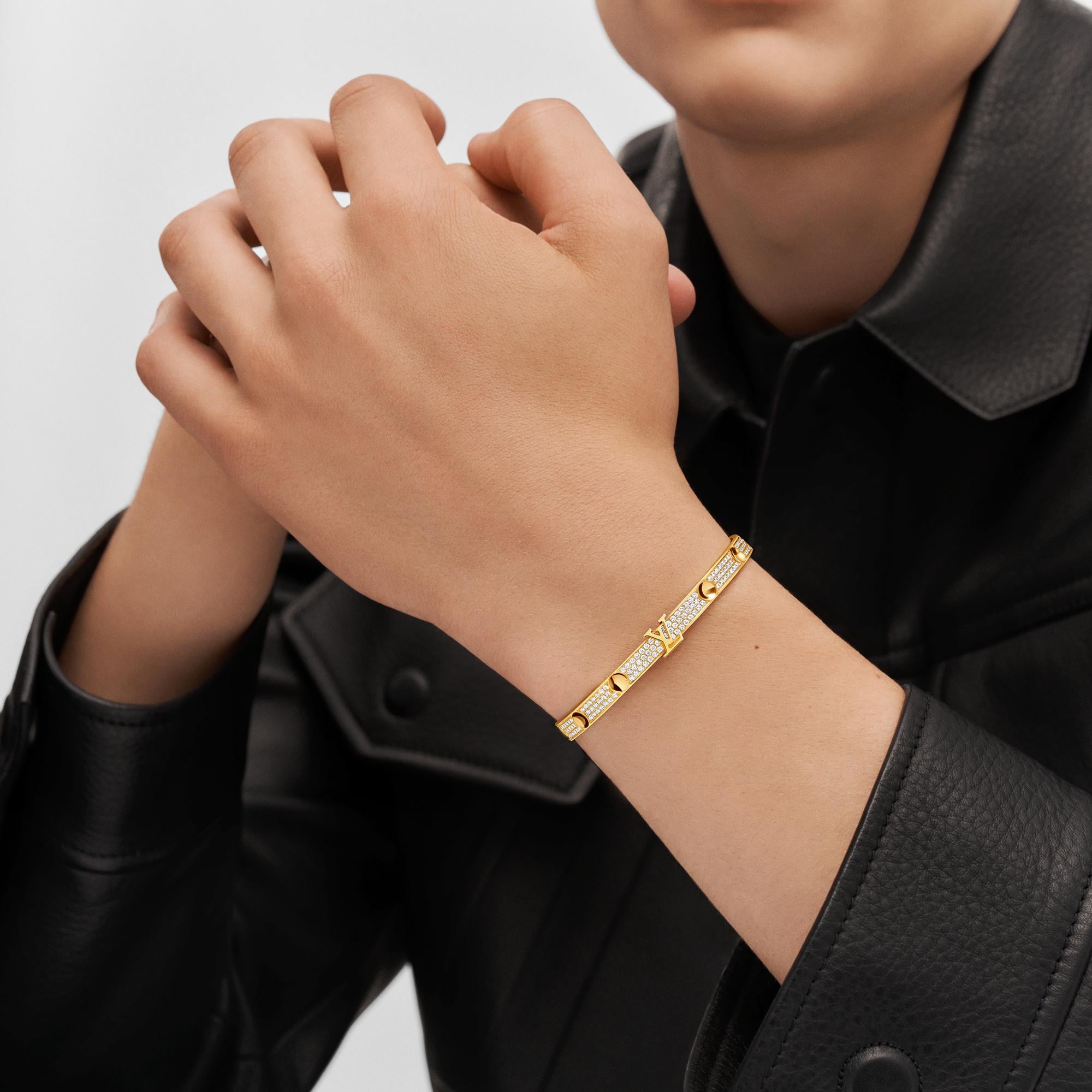Jewellery - Empreinte Bangle, Yellow Gold And Pavé Diamonds  Jewellery Categories All Fine Jewellery | LOUIS VUITTON (Product zoom)