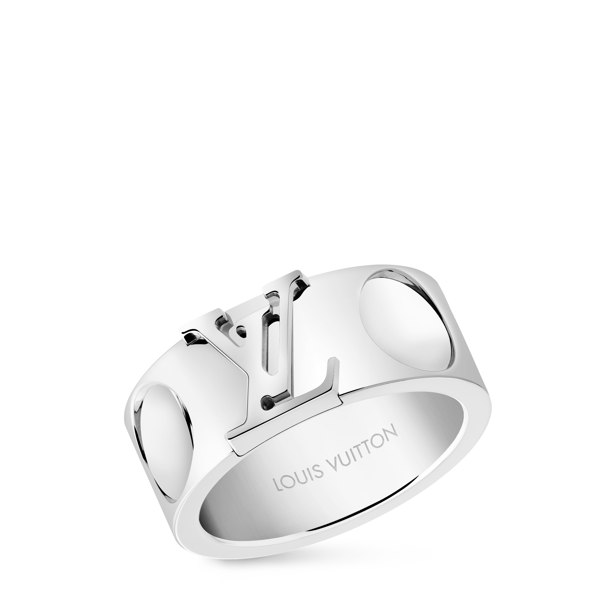 Jewellery - Empreinte Large Ring, White Gold  Jewellery Categories All Fine Jewellery | LOUIS VUITTON (Product zoom)