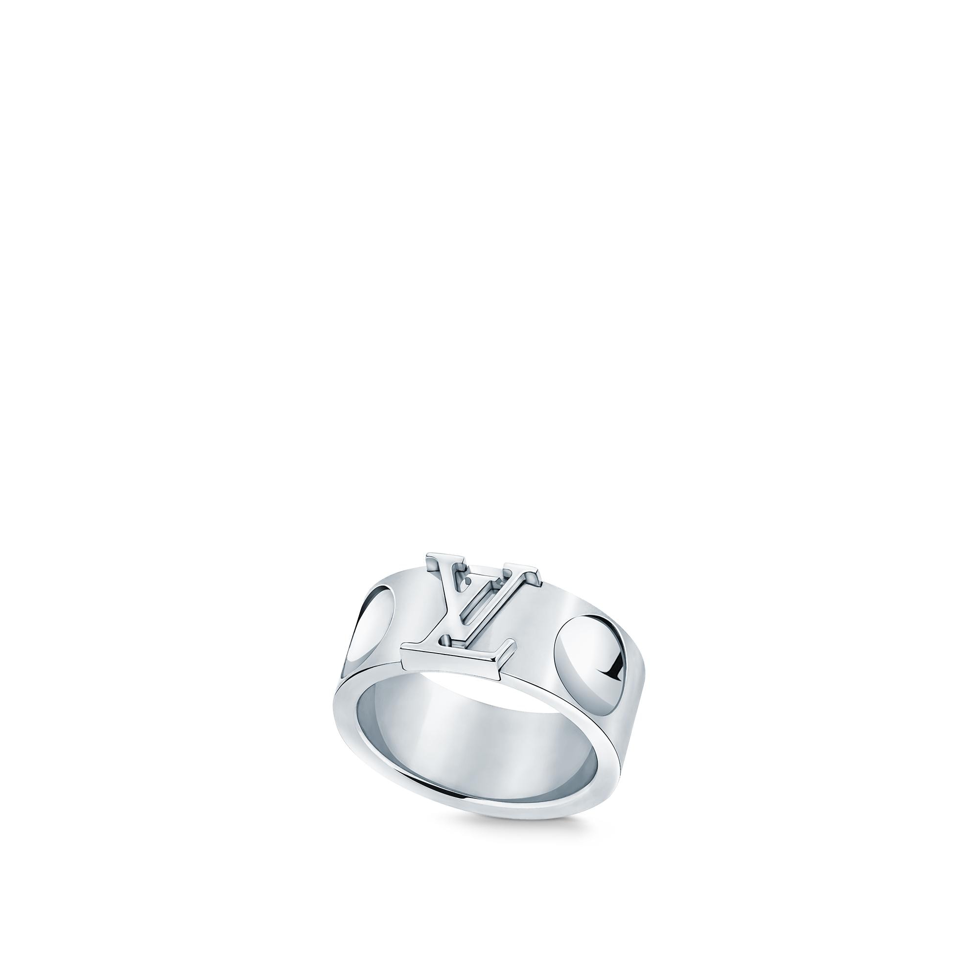 Jewellery - Empreinte Large Ring, White Gold  Jewellery Categories All Fine Jewellery | LOUIS VUITTON (Product zoom)