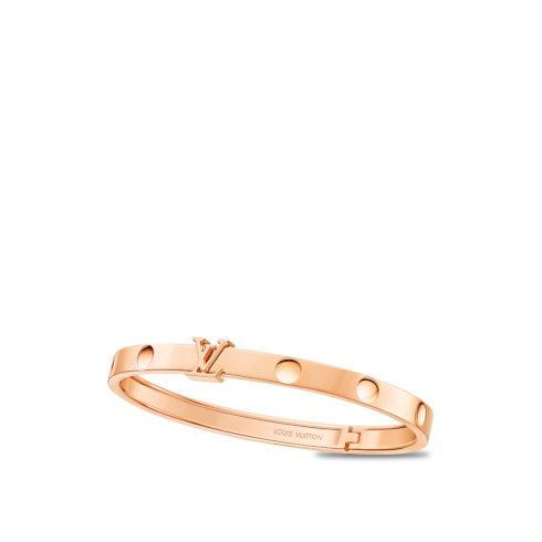 Les Extraordinaires - Empreinte Medium Bangle, Pink Gold Les Extraordinaires Jewellery Bracelets | LOUIS VUITTON (Product zoom)