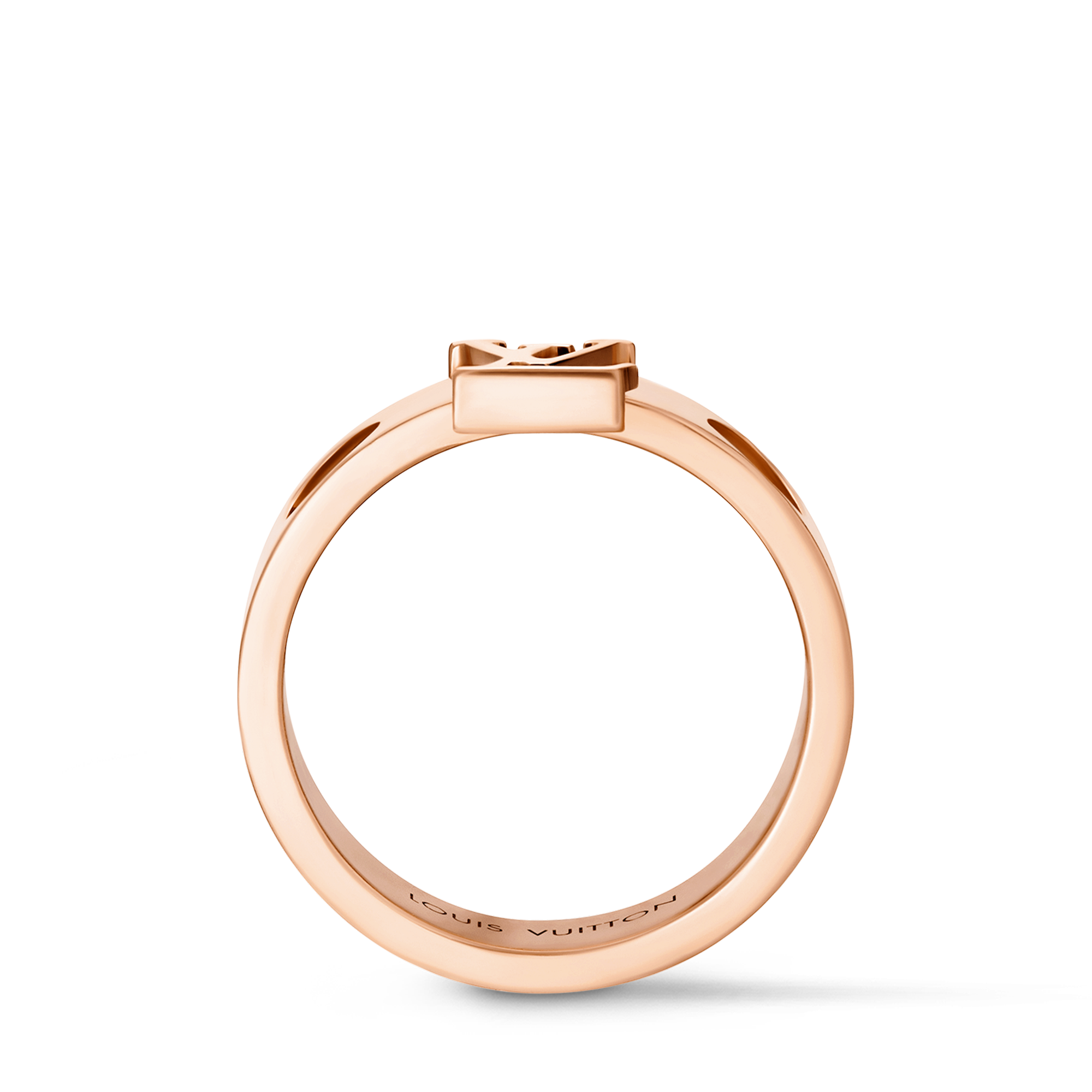 Les Extraordinaires - Empreinte Medium Ring, Pink Gold  Les Extraordinaires Jewellery Rings | LOUIS VUITTON (Product zoom)