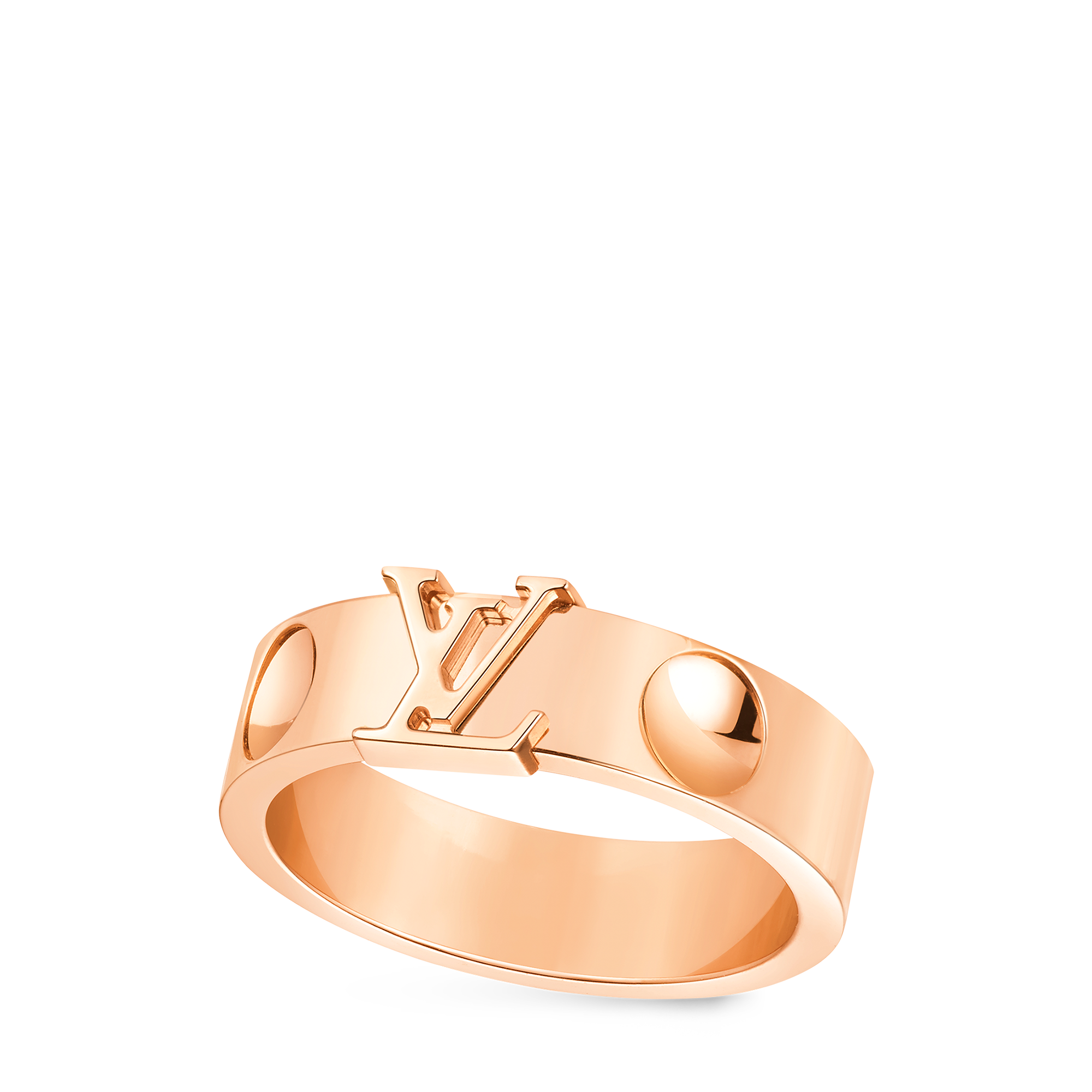 Les Extraordinaires - Empreinte Medium Ring, Pink Gold  Les Extraordinaires Jewellery Rings | LOUIS VUITTON (Product zoom)
