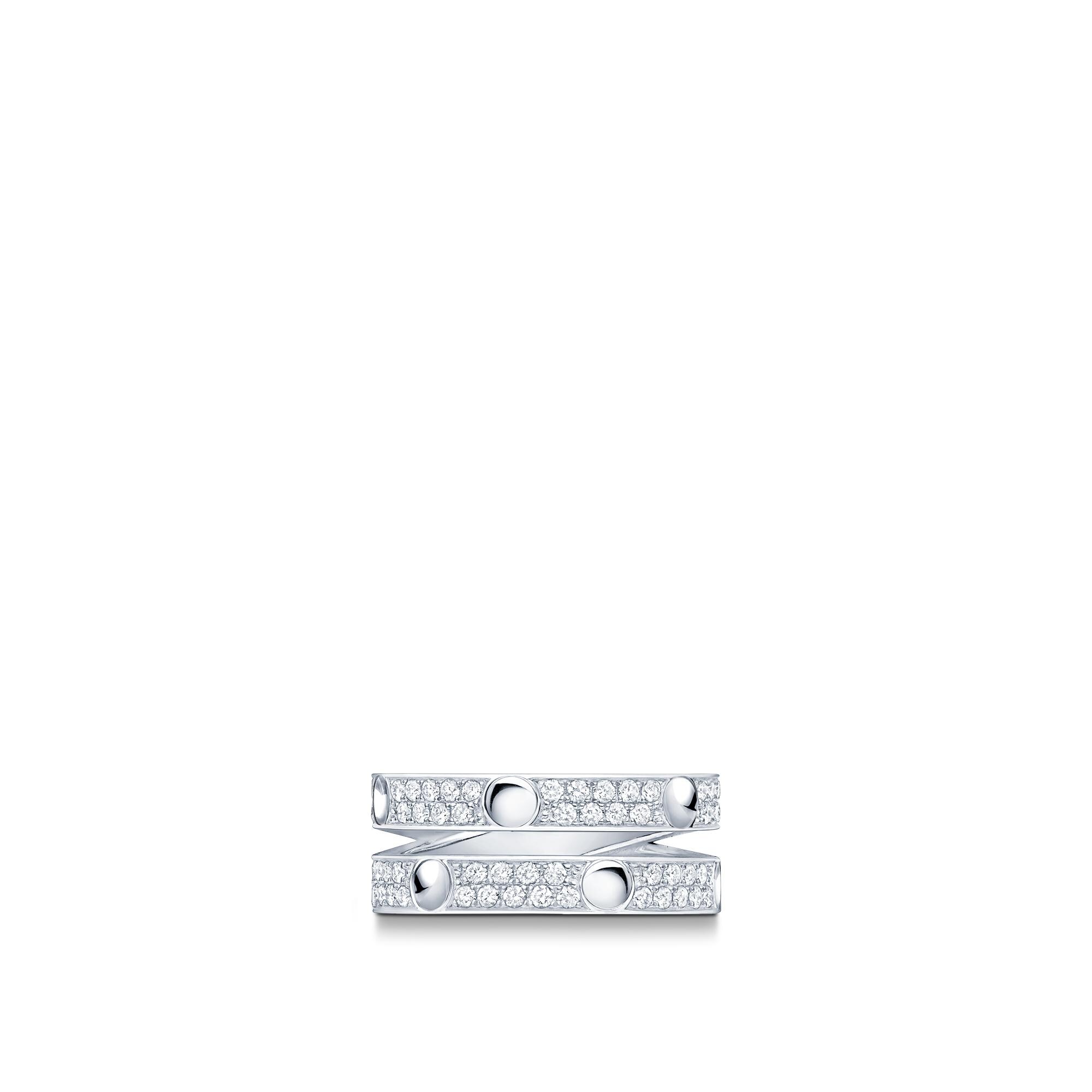 Jewellery - Empreinte Ring, White Gold and Diamonds  Jewellery Categories All Fine Jewellery | LOUIS VUITTON (Product zoom)