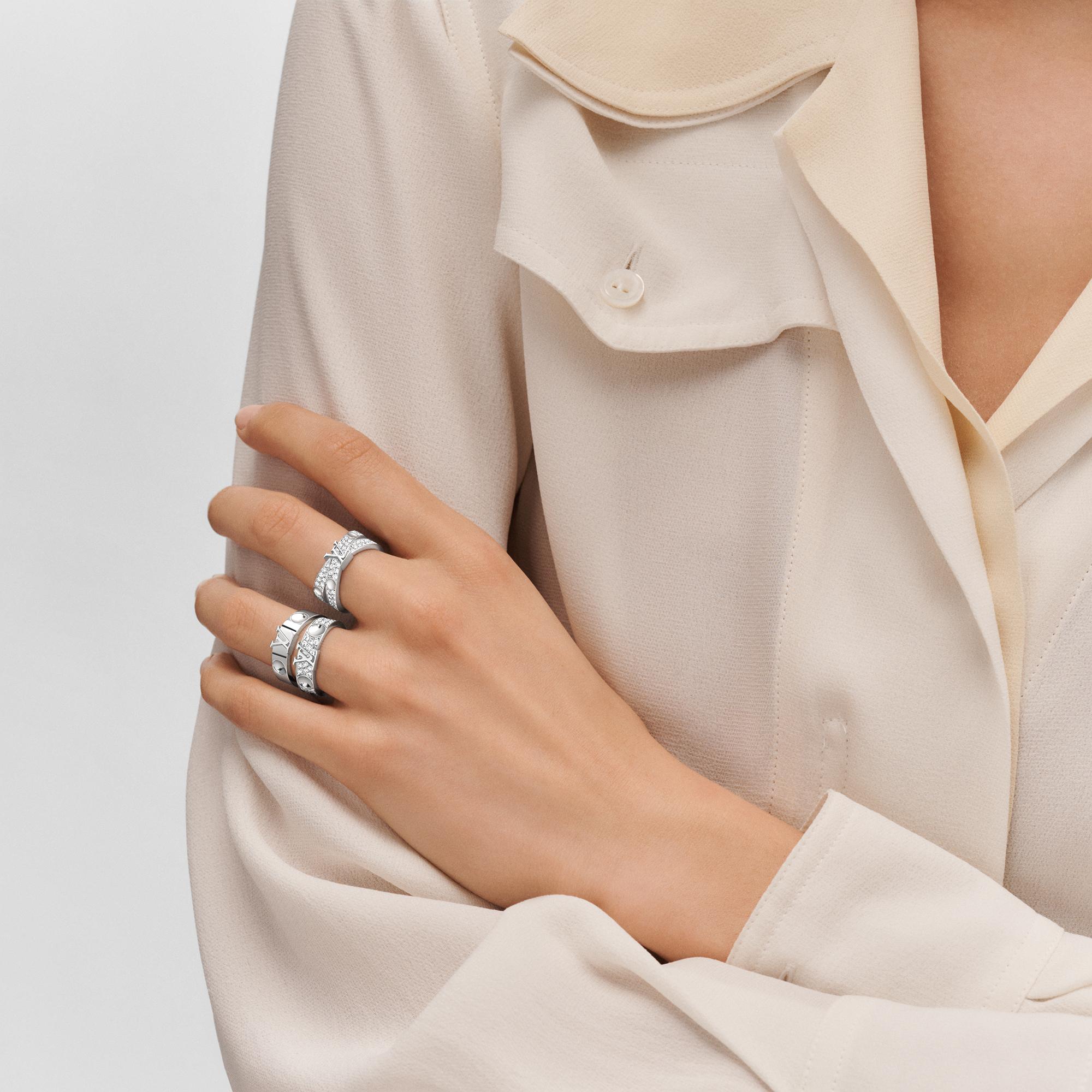 Jewellery - Empreinte Ring, White Gold and Diamonds  Jewellery Categories All Fine Jewellery | LOUIS VUITTON (Product zoom)
