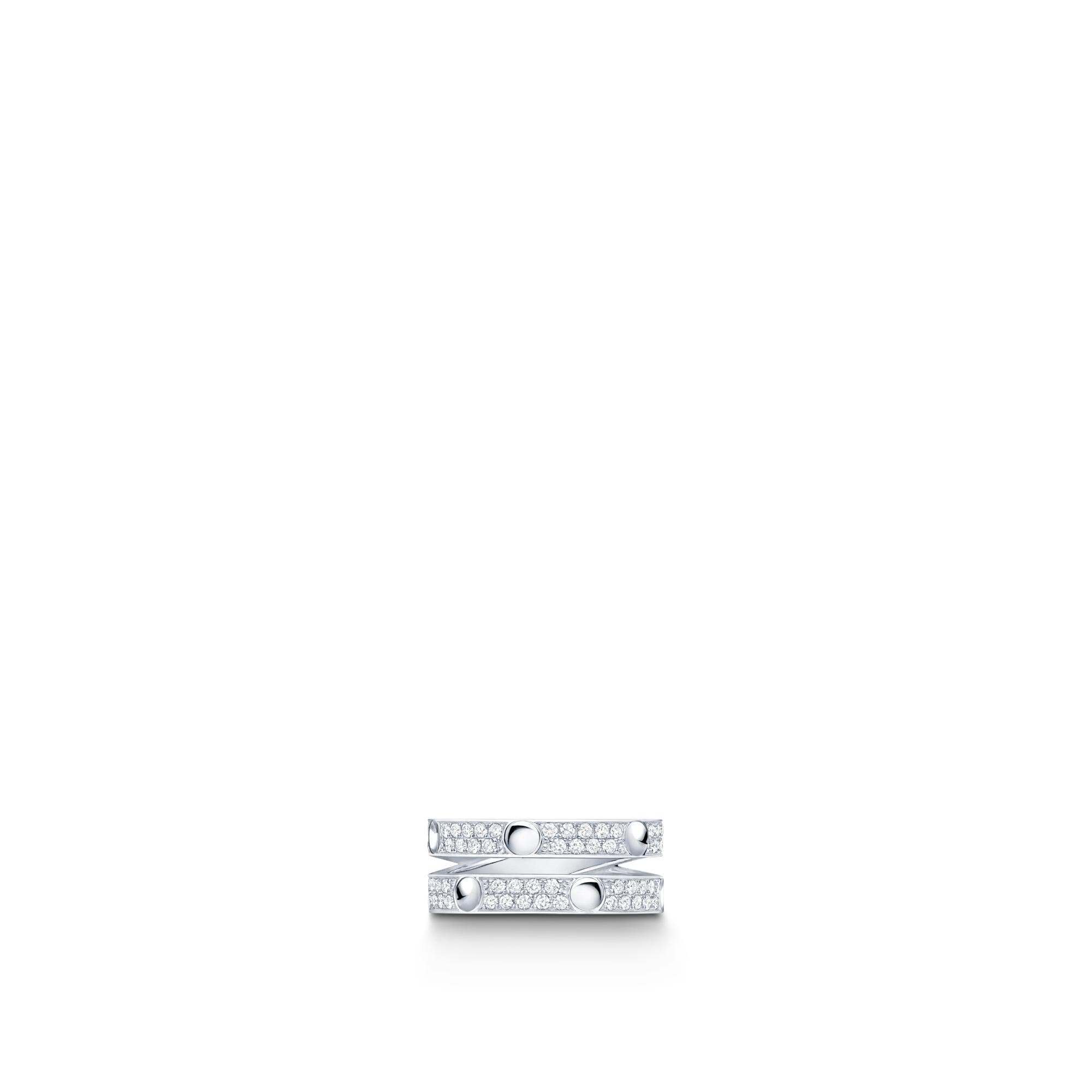 Jewellery - Empreinte Ring, White Gold and Diamonds  Jewellery Categories All Fine Jewellery | LOUIS VUITTON (Product zoom)