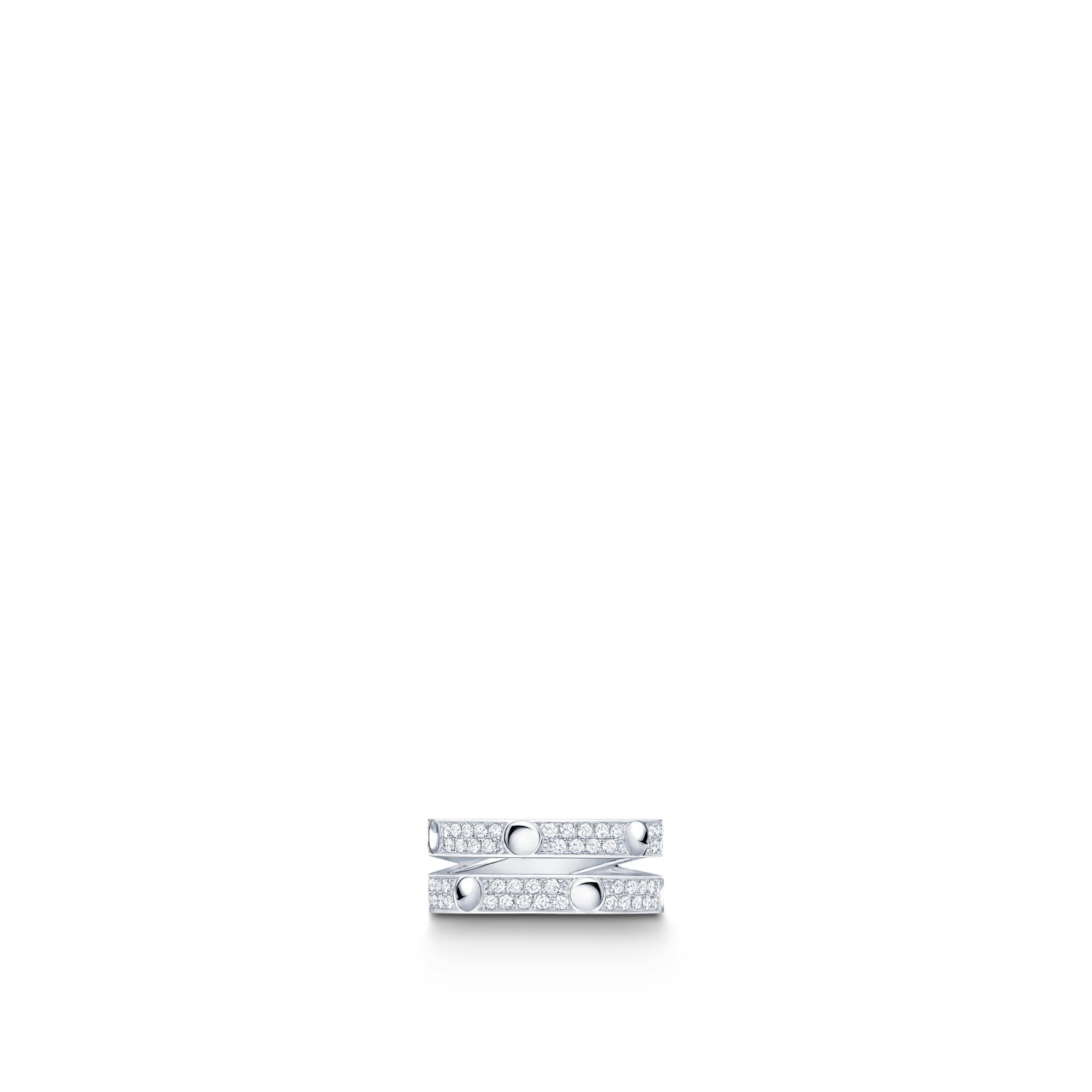 Jewellery - Empreinte Ring, White Gold and Diamonds  Jewellery Categories All Fine Jewellery | LOUIS VUITTON (Product zoom)