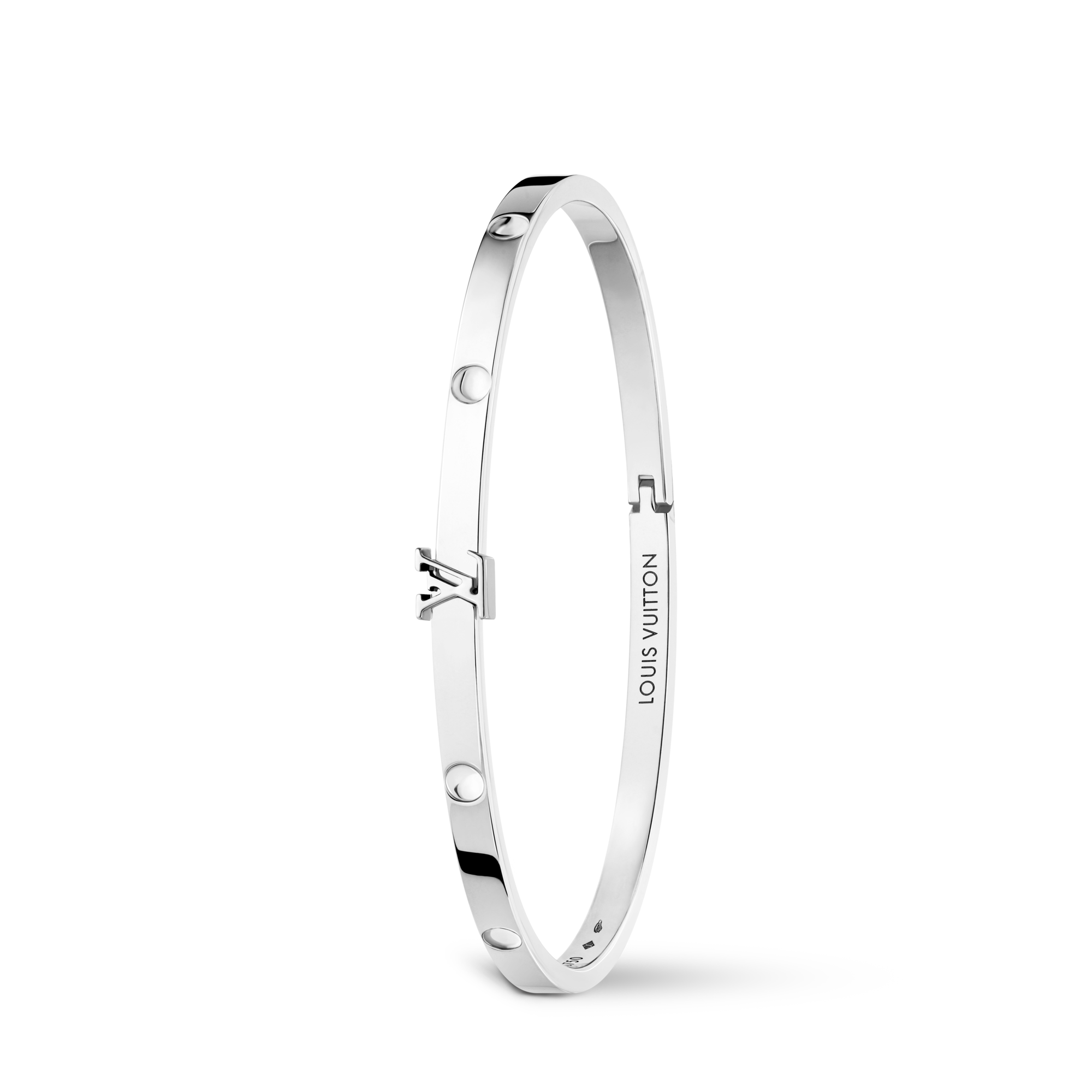 Jewellery - Empreinte Small Bangle, White Gold  Jewellery Categories Bracelets | LOUIS VUITTON (Product zoom)