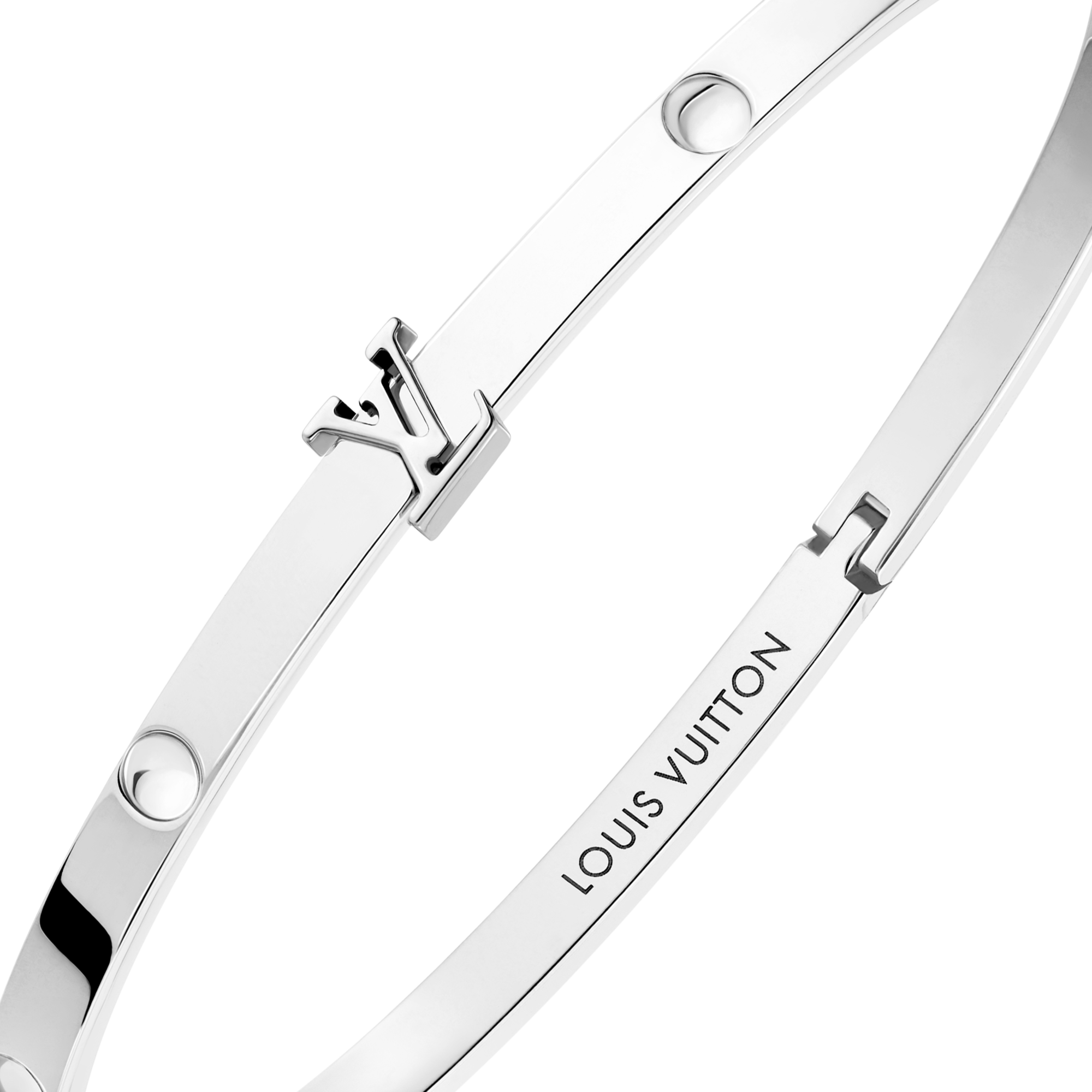 Jewellery - Empreinte Small Bangle, White Gold  Jewellery Categories Bracelets | LOUIS VUITTON (Product zoom)