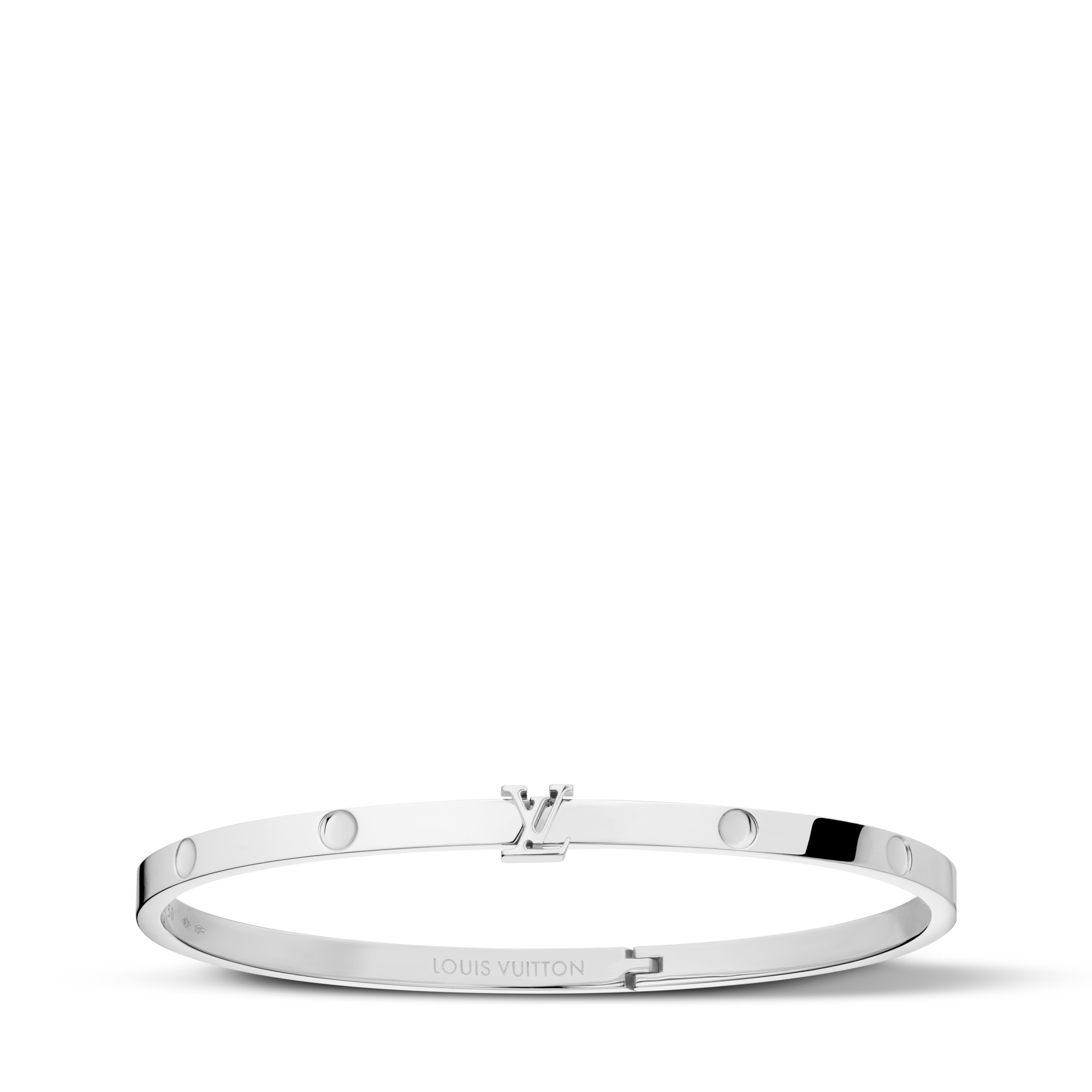 Jewellery - Empreinte Small Bangle, White Gold  Jewellery Categories Bracelets | LOUIS VUITTON (Product zoom)
