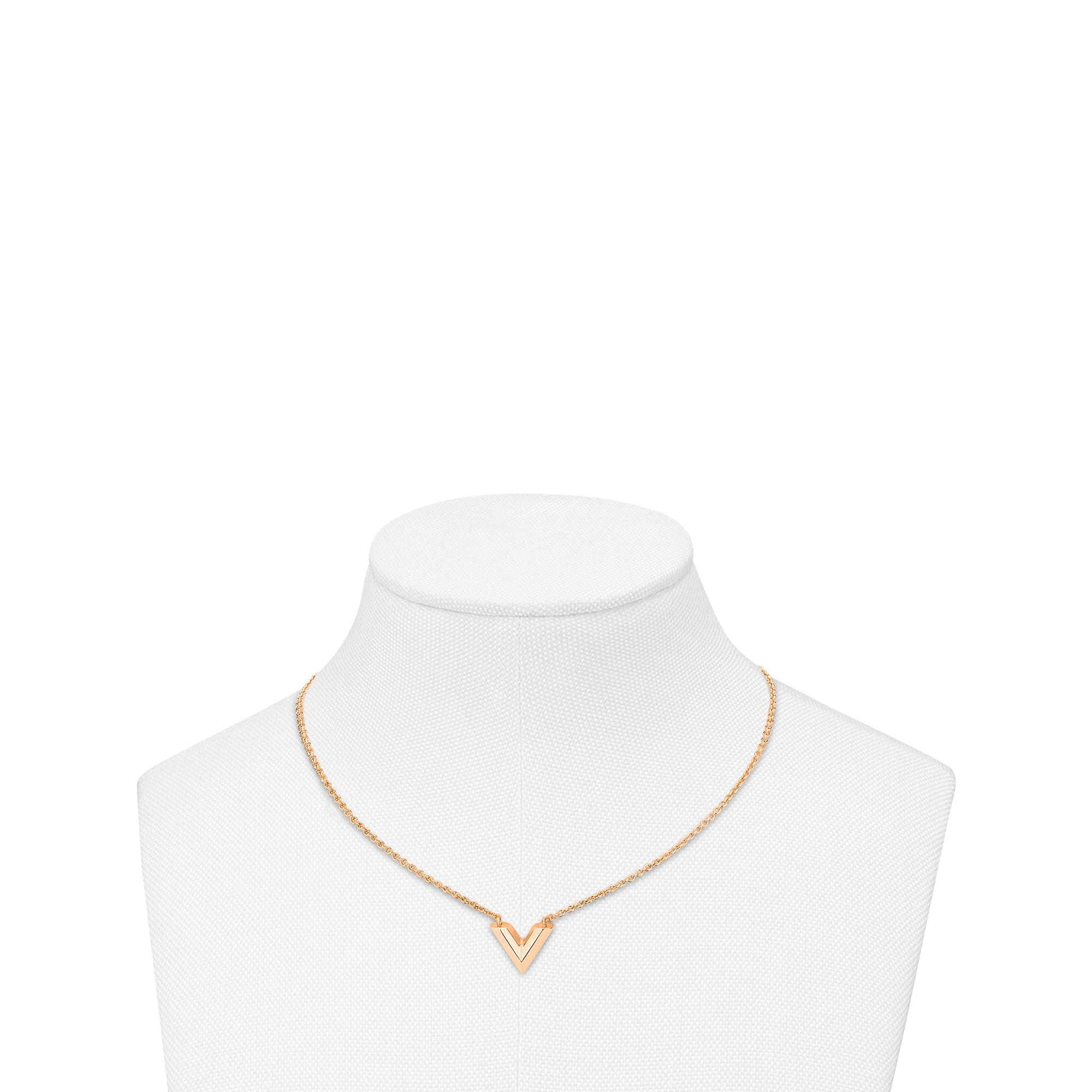louis vuitton essential v necklace