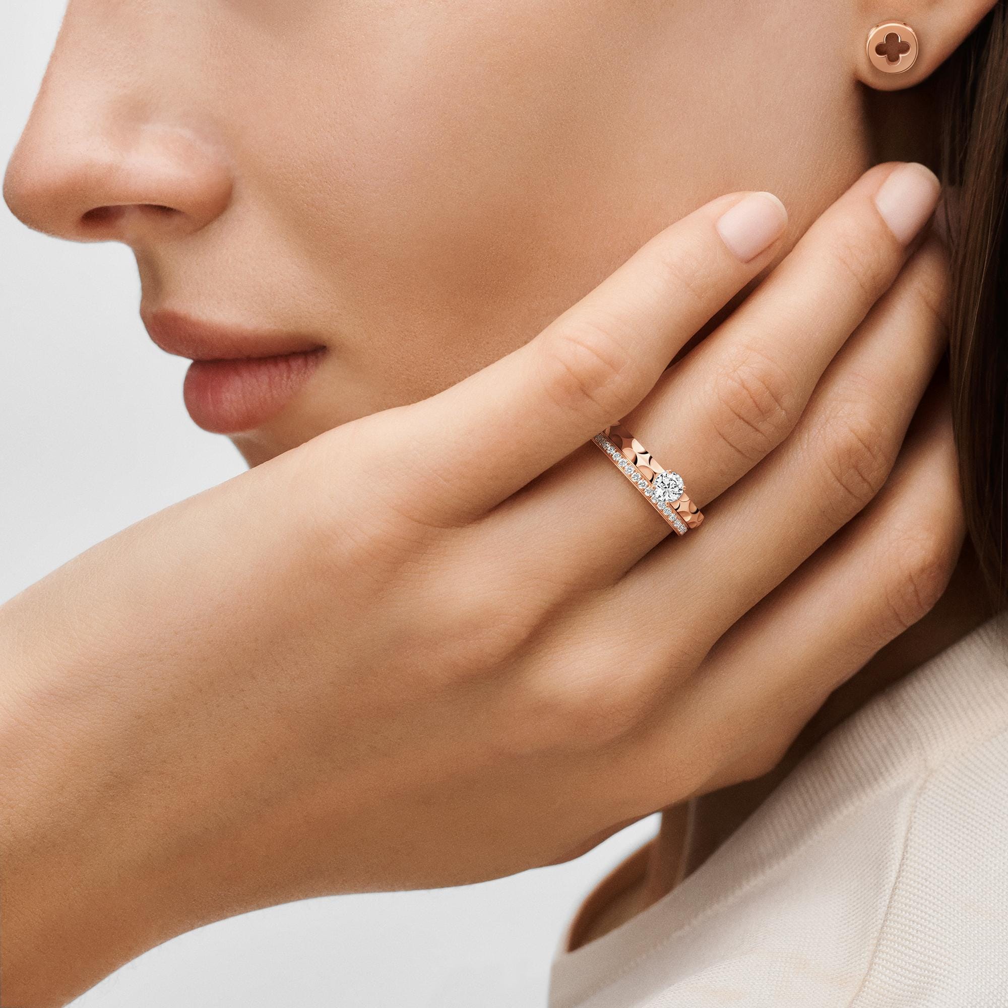 Jewellery - Eternity Wedding Band, Pink Gold and Diamonds  Jewellery Categories All Fine Jewellery | LOUIS VUITTON (Product zoom)