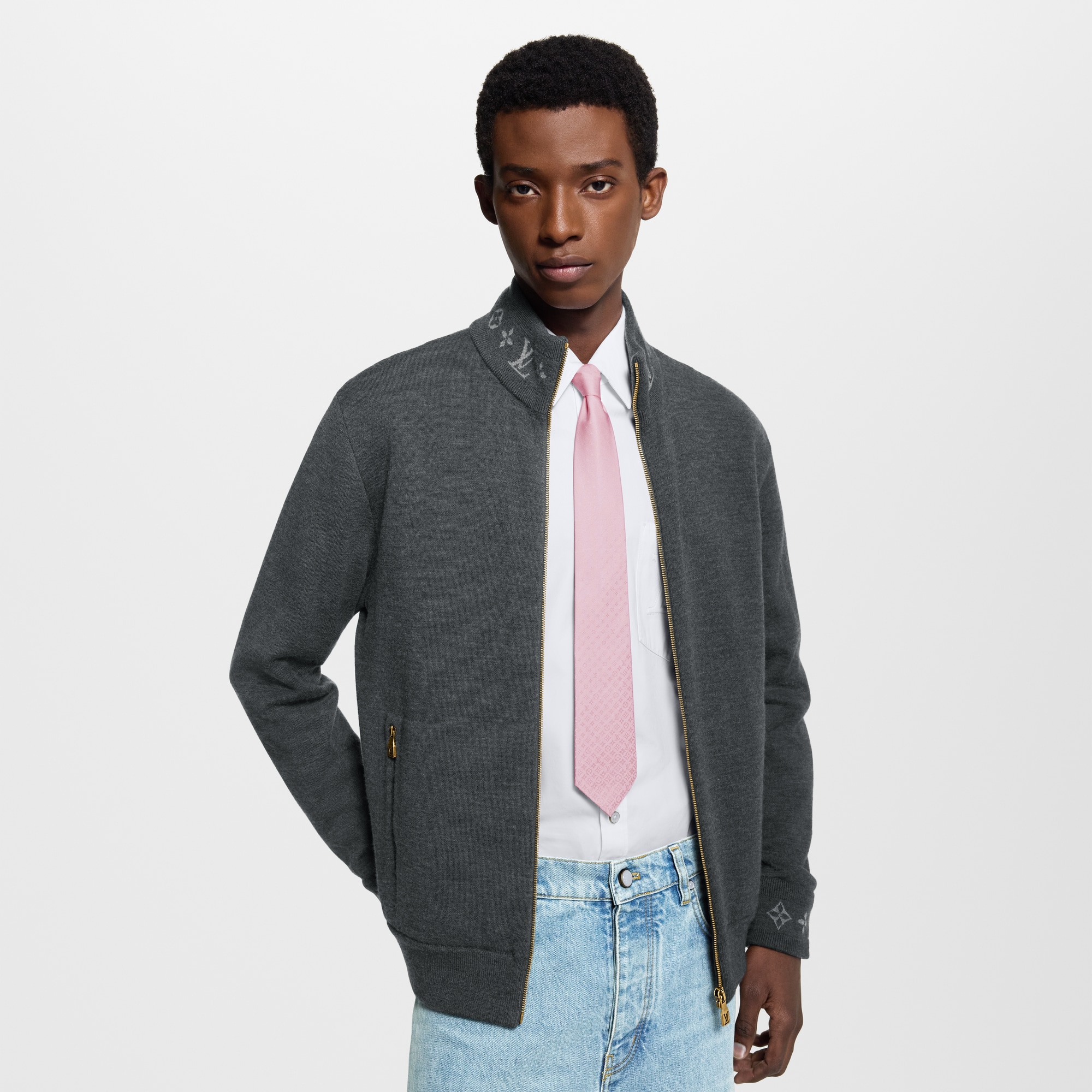 Men - Fading Monogram Tie S00 Men Accessories Ties and Pocket Squares | LOUIS VUITTON (Product zoom)