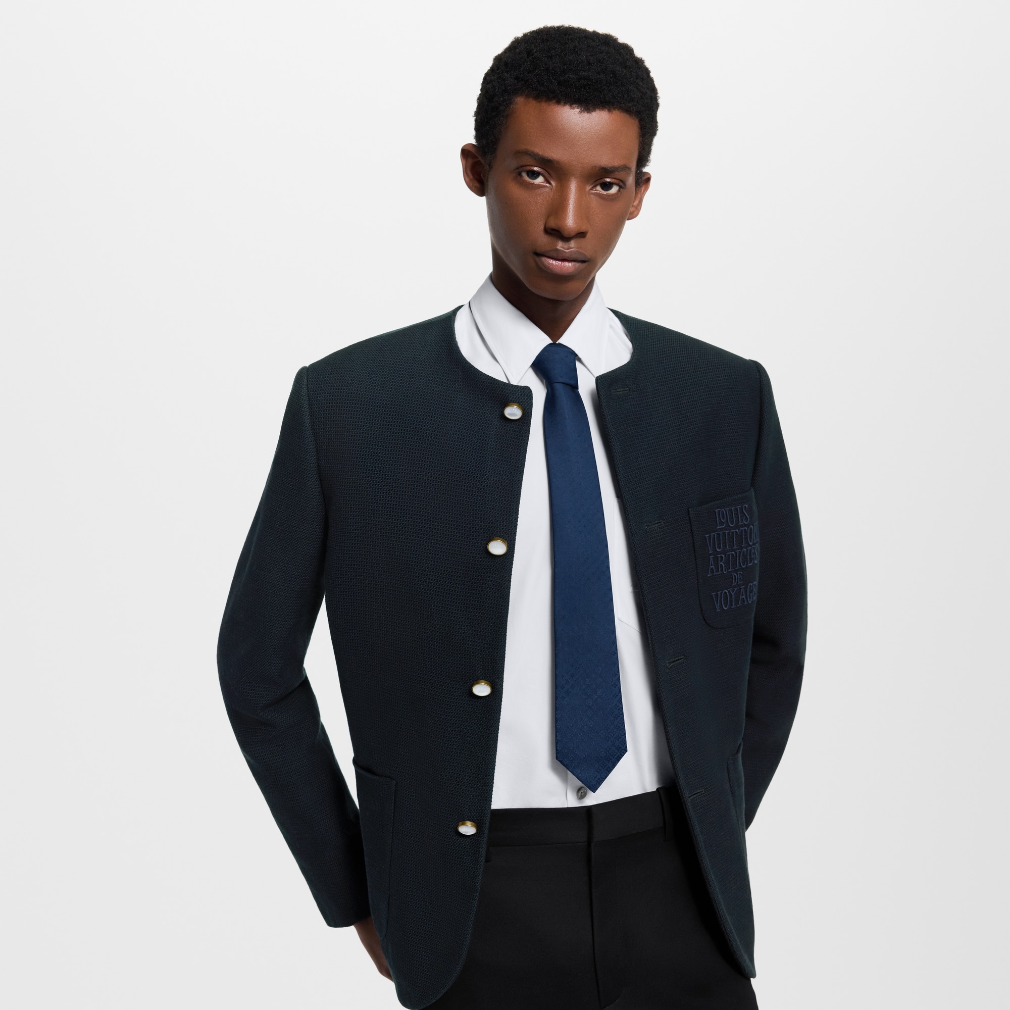 Men - Fading Monogram Tie S00 Men Accessories Ties and Pocket Squares | LOUIS VUITTON (Product zoom)