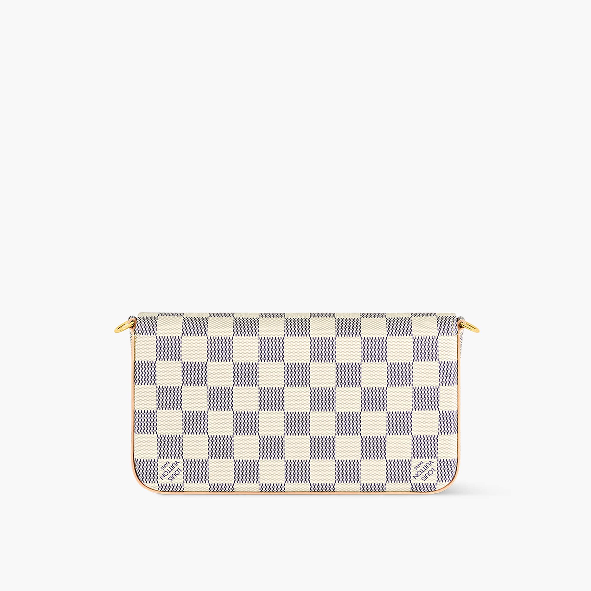 Félicie Pochette Bag Luxury Damier Azur Canvas Blue LOUIS VUITTON