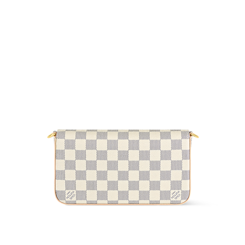 Women - Félicie Pochette Bag Damier Azur Canvas Women Wallets and Small Leather Goods Wallets on Chain and Mini Bags | LOUIS VUITTON (Product zoom)