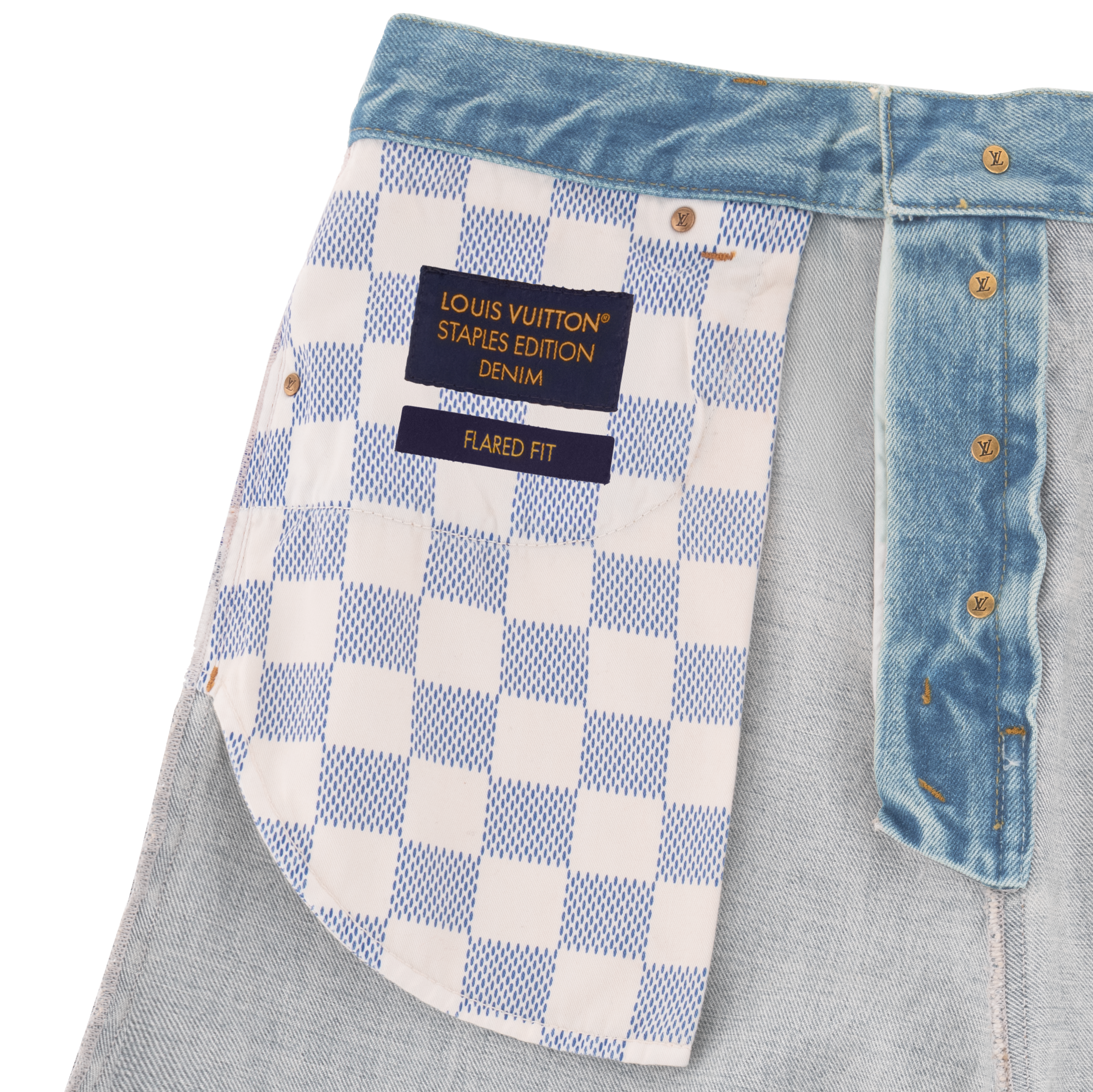 Louis Vuitton SS19 / Flared Denim Jeans Flared Denim Louis Blue 