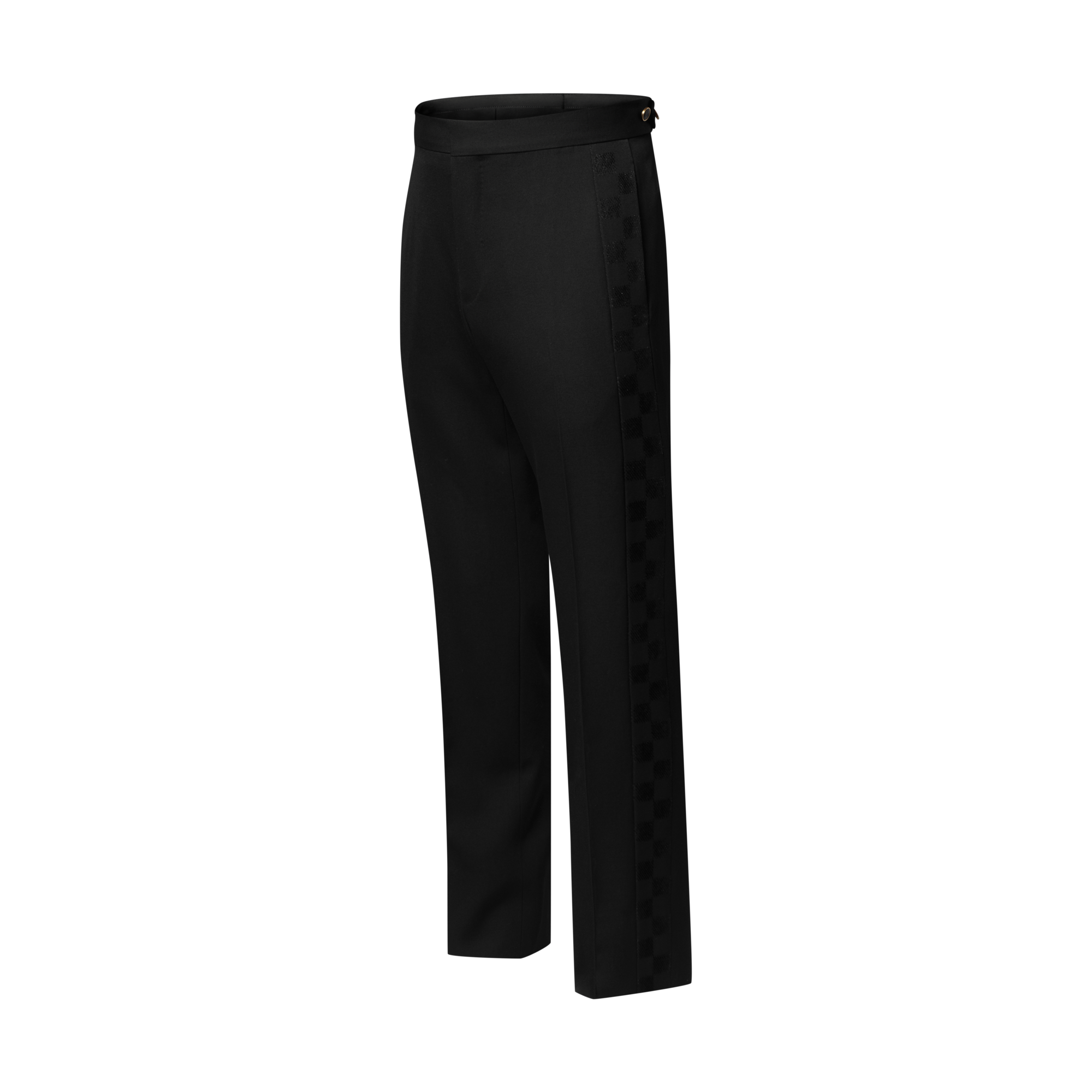 Men - Flock Tuxedo Evening Trousers  Men Ready-to-Wear Trousers | LOUIS VUITTON (Product zoom)