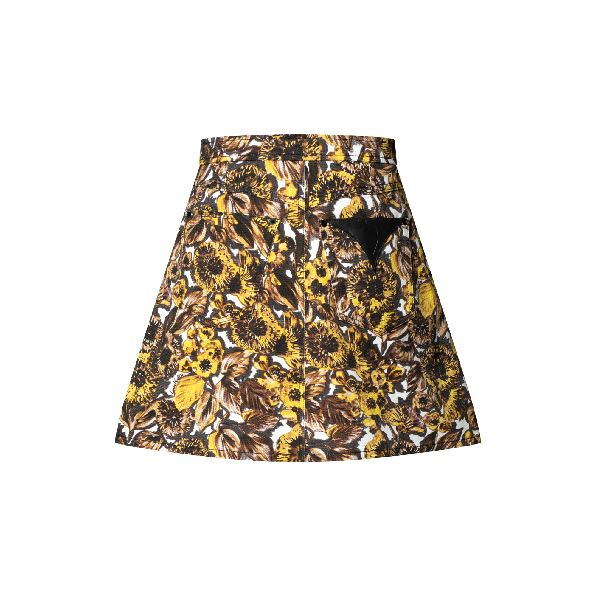 Women - Floral Print Butto -Front Skirt  Women Ready-to-Wear Skirts and Shorts | LOUIS VUITTON (Product zoom)