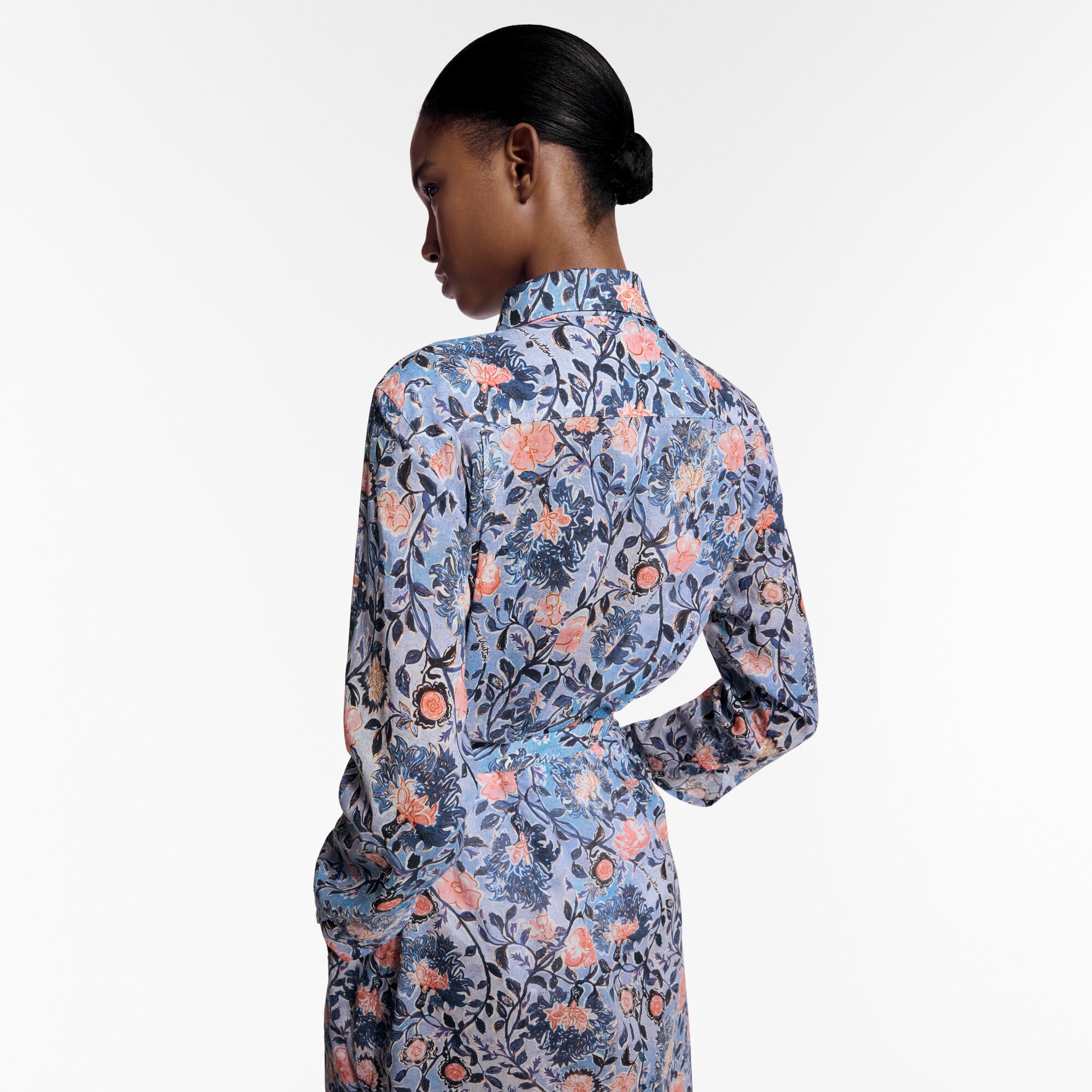Women - Floral Vine Shirt Dress  Women Ready-to-Wear Dresses | LOUIS VUITTON (Product zoom)