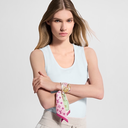 Women - Flower and Straps BB Bandeau S00 Women Accessories Silk Squares and Bandeaux | LOUIS VUITTON (Product zoom)
