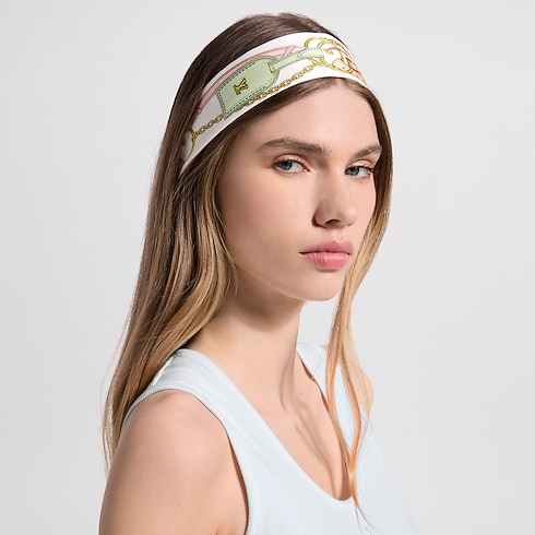 Women - Flower and Straps BB Bandeau S00 Women Accessories Silk Squares and Bandeaux | LOUIS VUITTON (Product zoom)