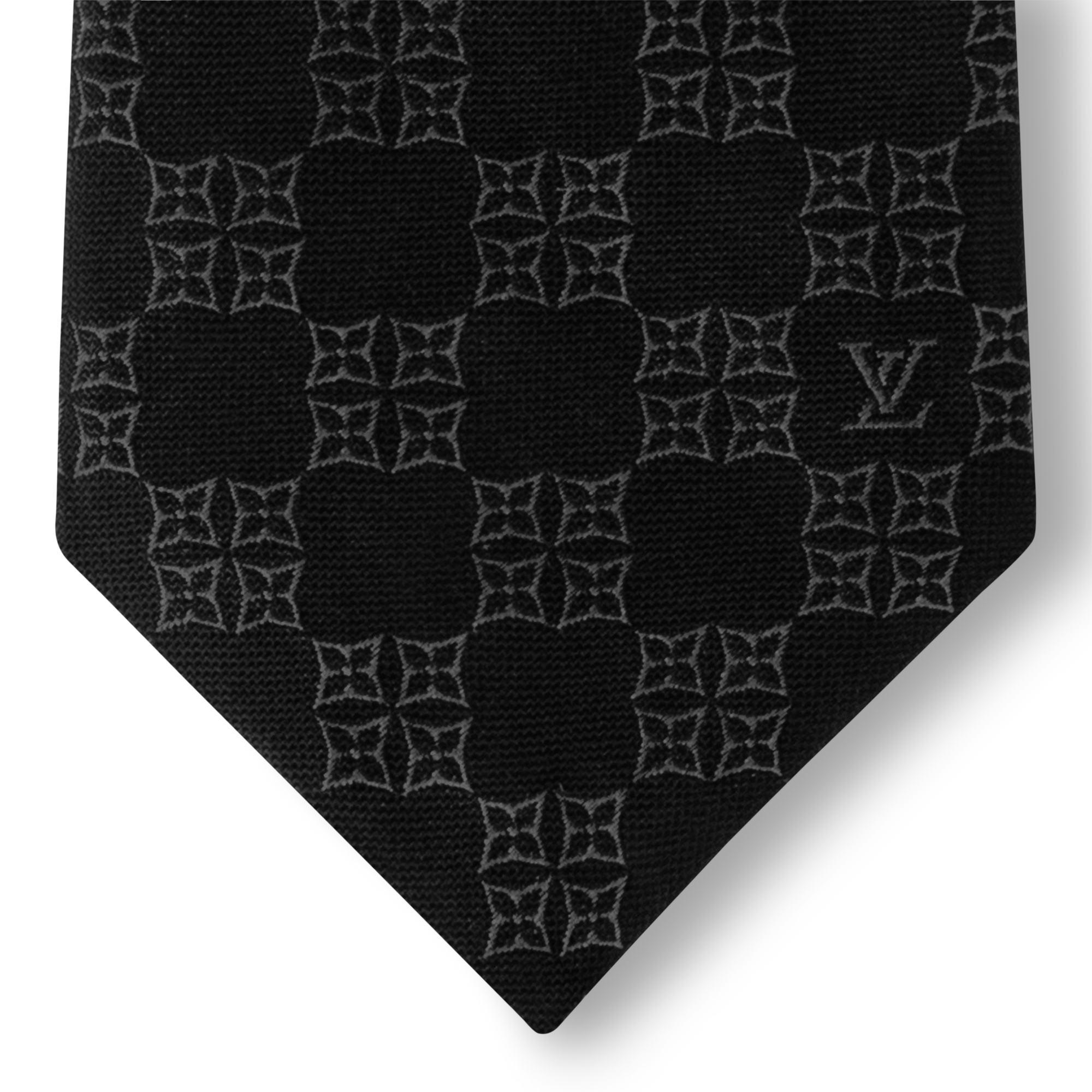 Men - Flower Checks Tie S00 Men Accessories Ties and Pocket Squares | LOUIS VUITTON (Product zoom)