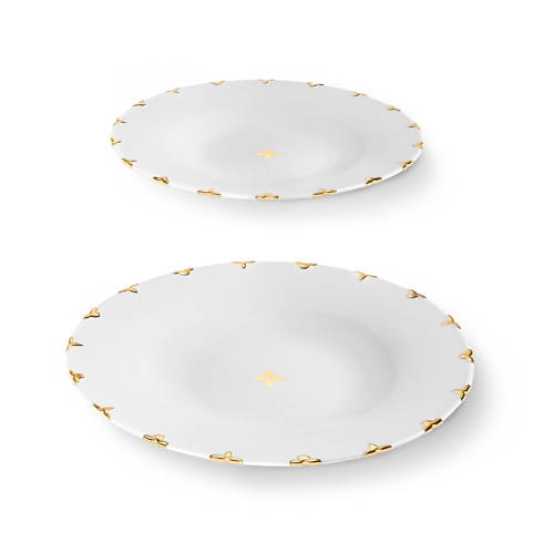 Home, Lifestyle and Library - Flower Crown Set of 2 Dessert Plates Home, Lifestyle and Library Art of Dining } | LOUIS VUITTON (Product zoom)