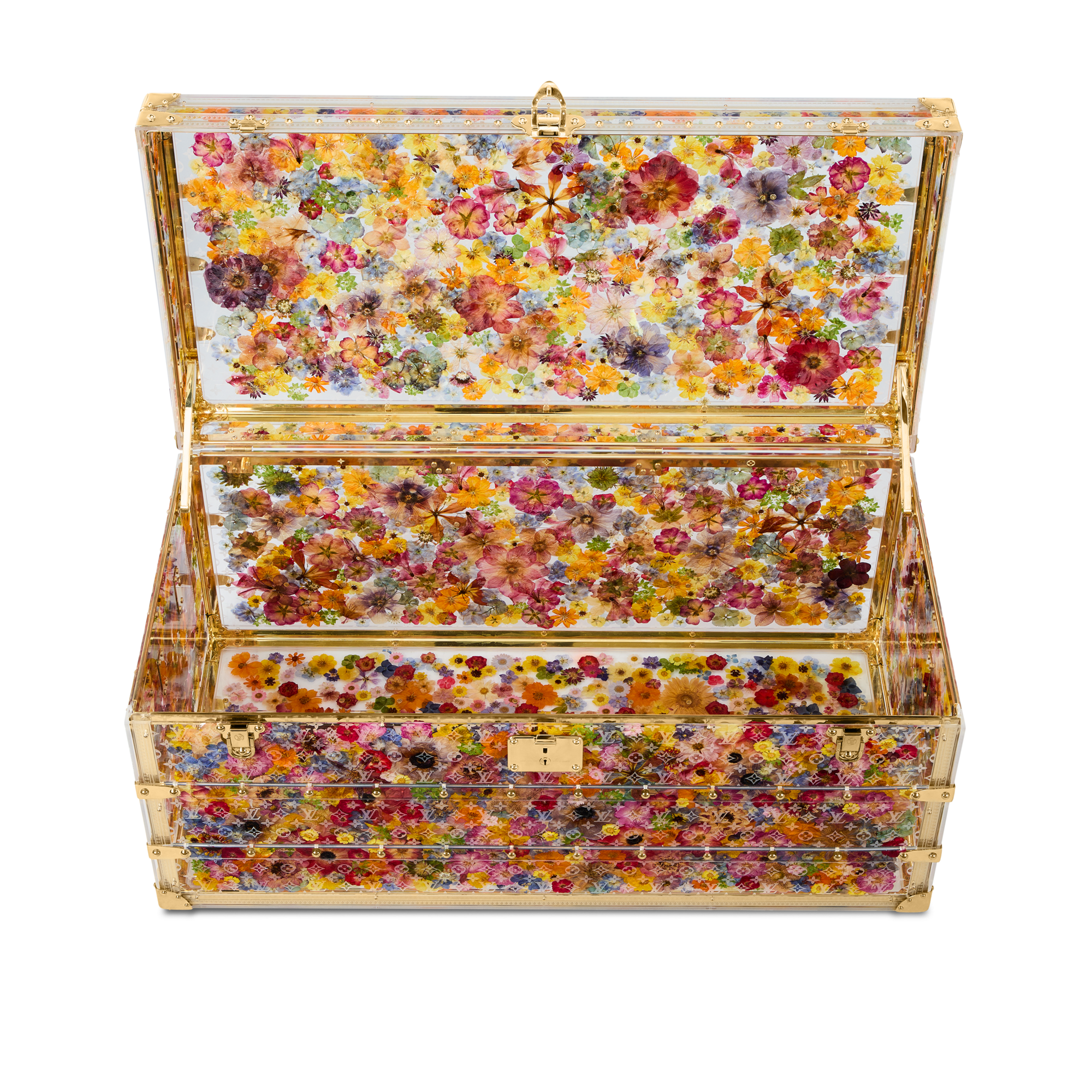 Trunks, Travel and Home - Flower Trunk 2 - Layers Of Life Autres High End Trunks, Travel and Home Trunks and Boxes Trunks and Suitcases | LOUIS VUITTON (Product zoom)