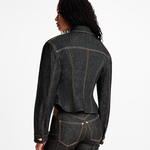 Women - Fluted Denim Jacket Women Ready-to-Wear Coats and Jackets | LOUIS VUITTON (Product zoom)